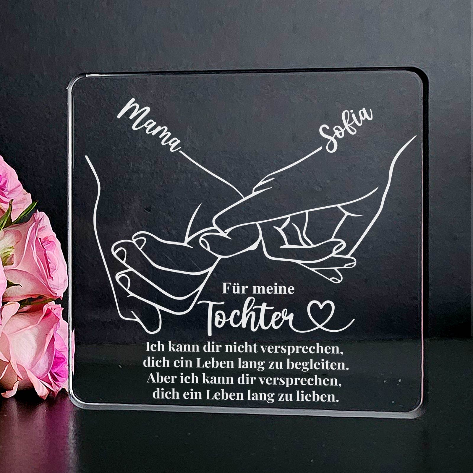 Für meine Tochter – Plexiglasplakette