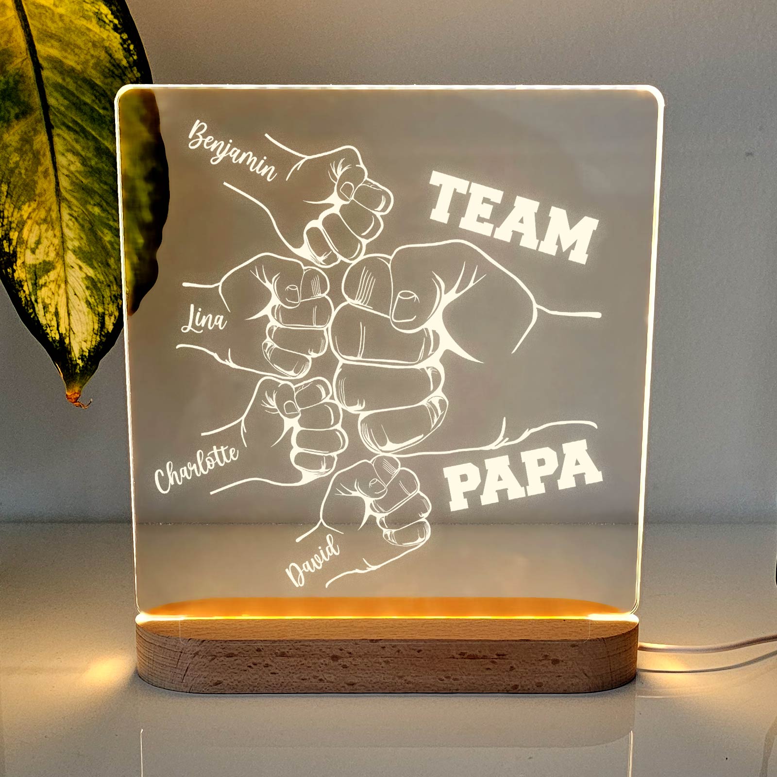 Fistbumps Team Papa – LED-Lampe