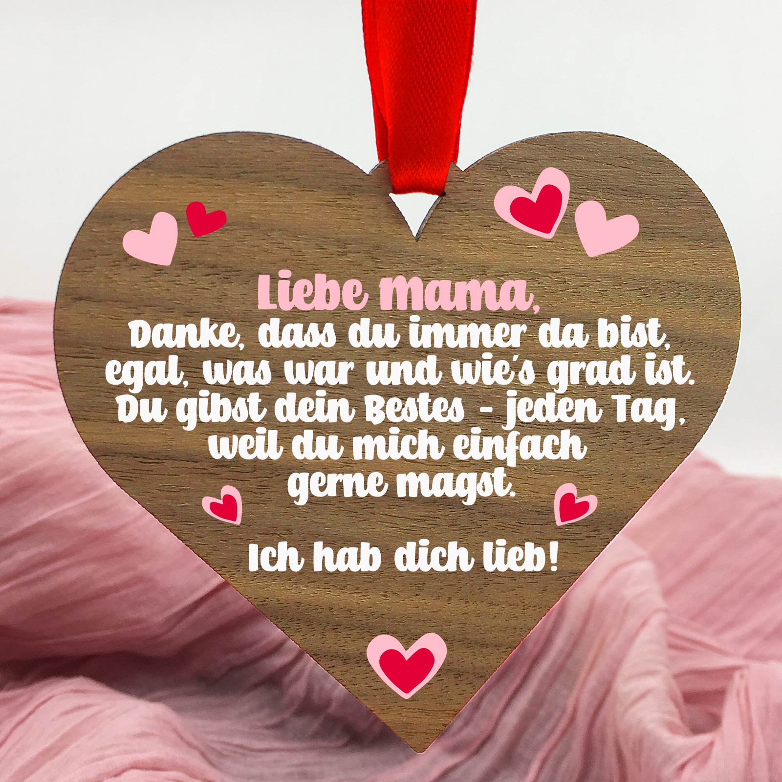 Danke für das, was du bist Walnussherz