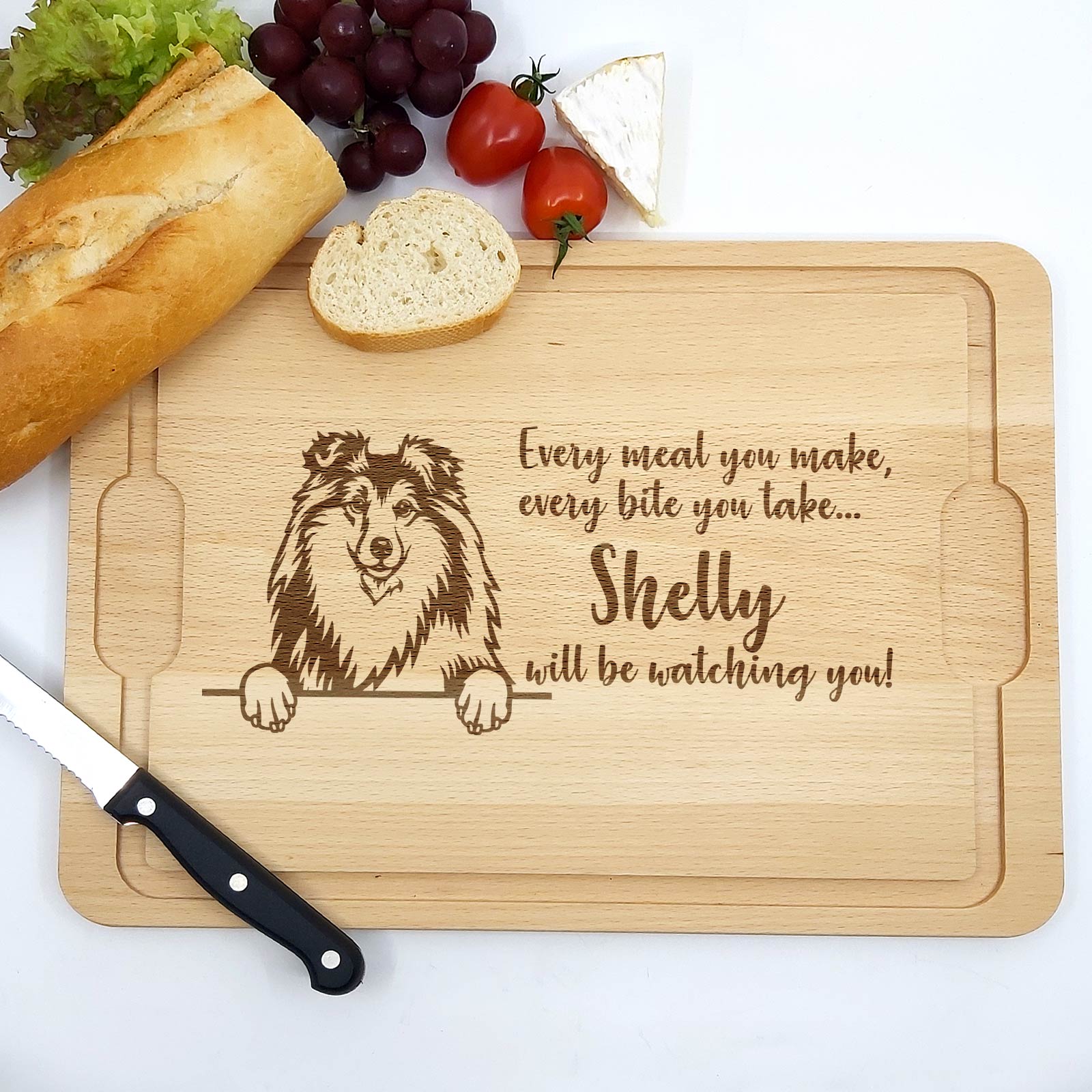 Will be Watching You – Hunde – Schneidebrett