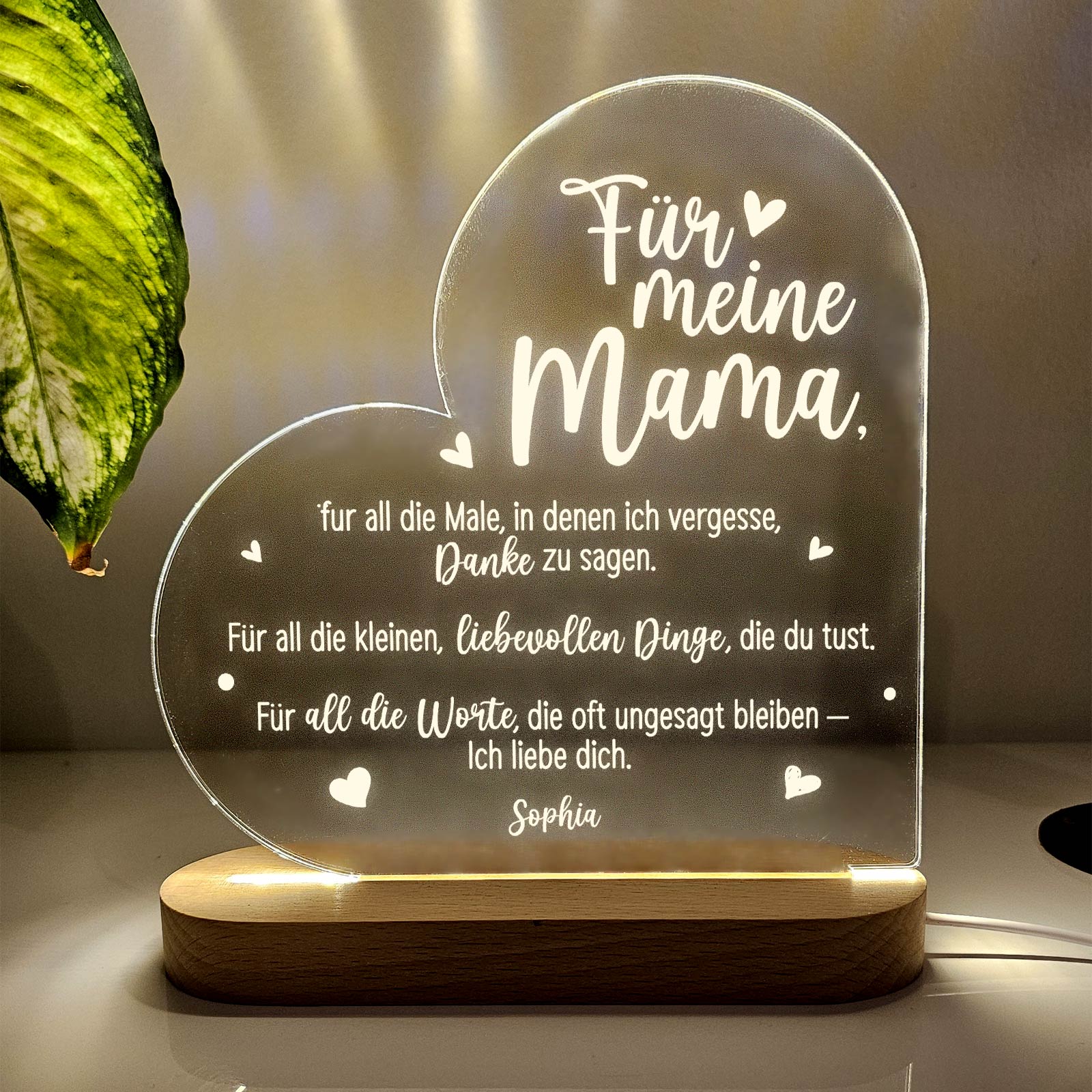 Für meine Mama – LED-Lampe