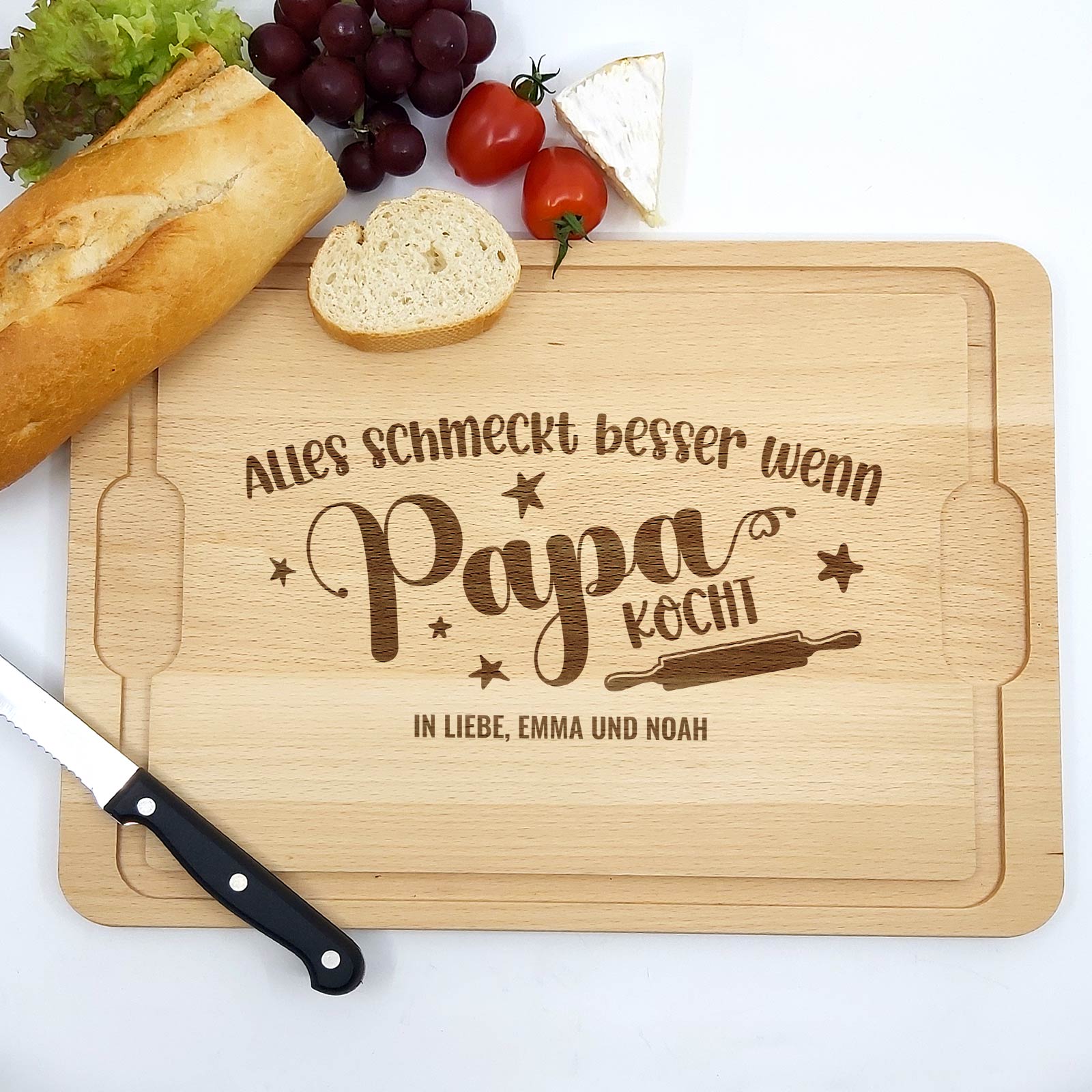 Alles schmeckt besser wenn ... Schneidebrett