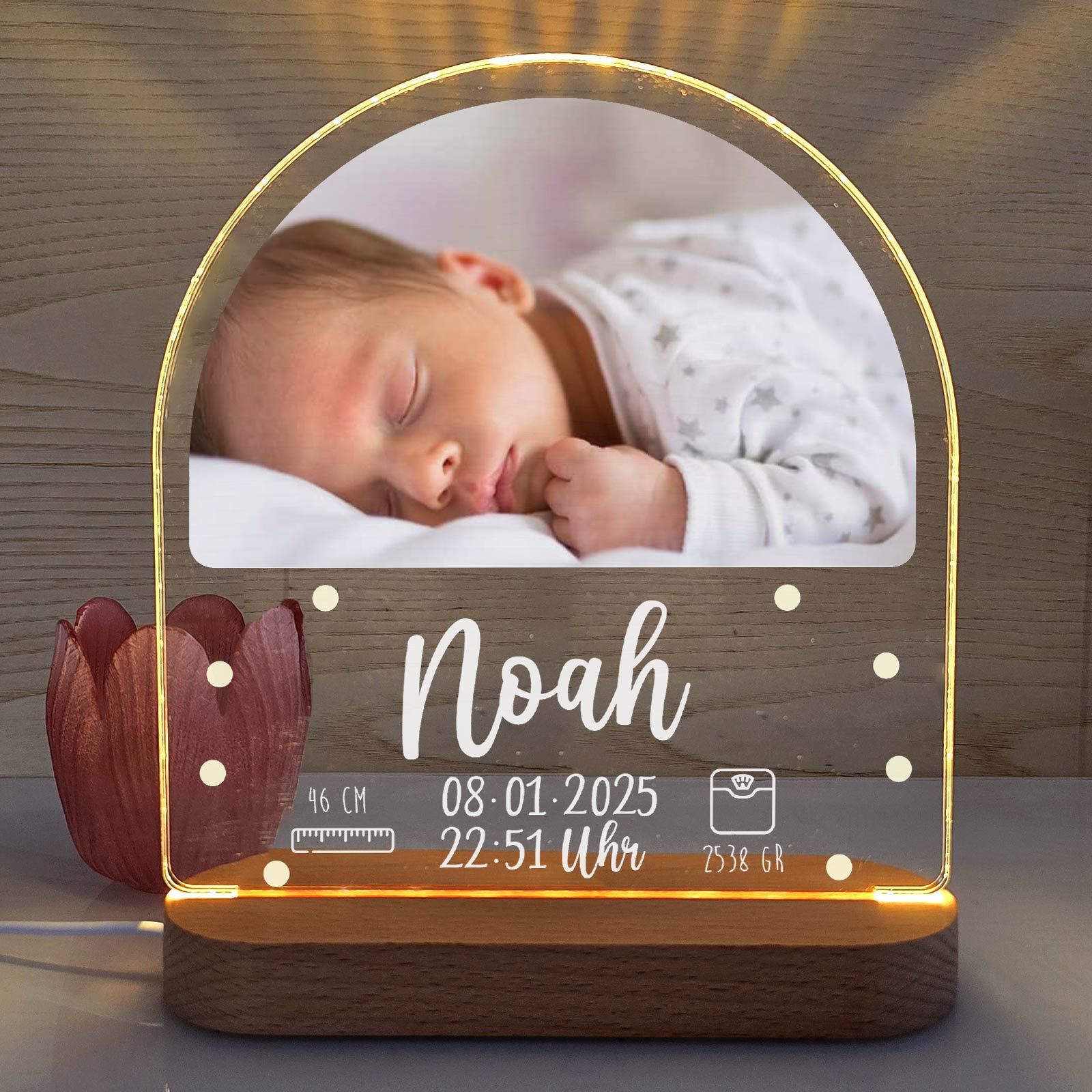 Zur Geburt – Dein Licht fürs Leben. Fotolampe