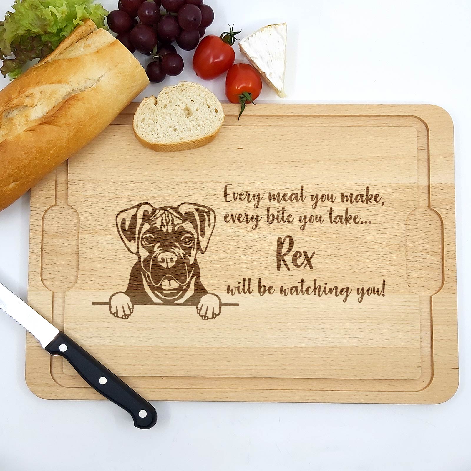 Will be Watching You – Hunde – Schneidebrett