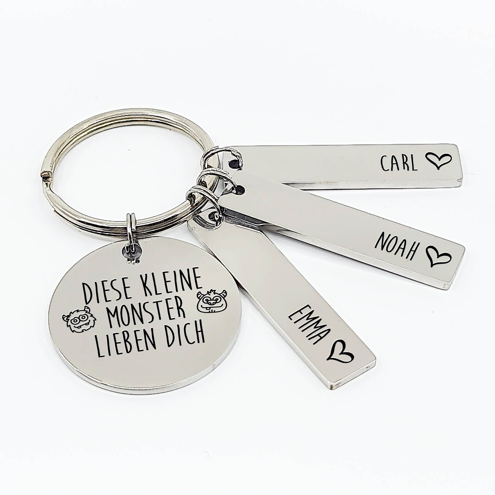 Diese kleinen Monster lieben dich – Schlüsselanhänger