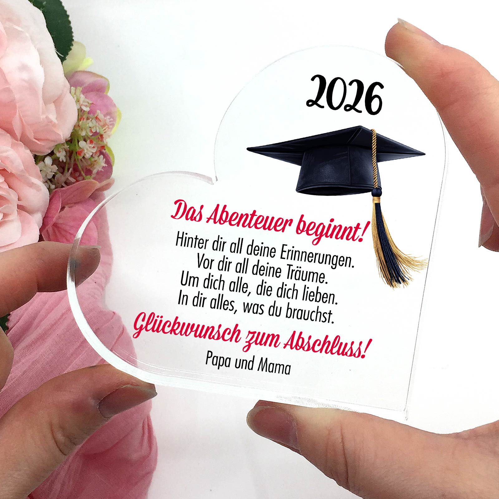 Das abenteuer beginnt - Plexiglasherz