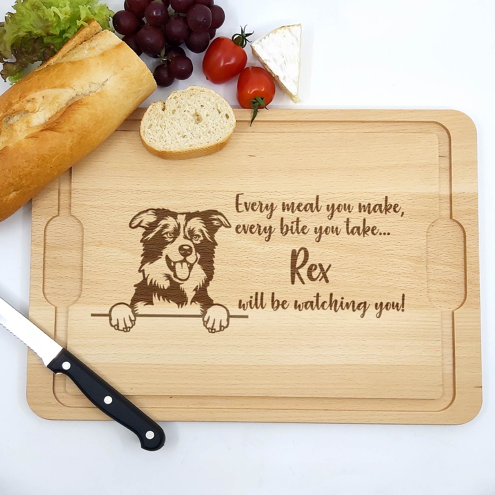 Will be Watching You – Hunde – Schneidebrett