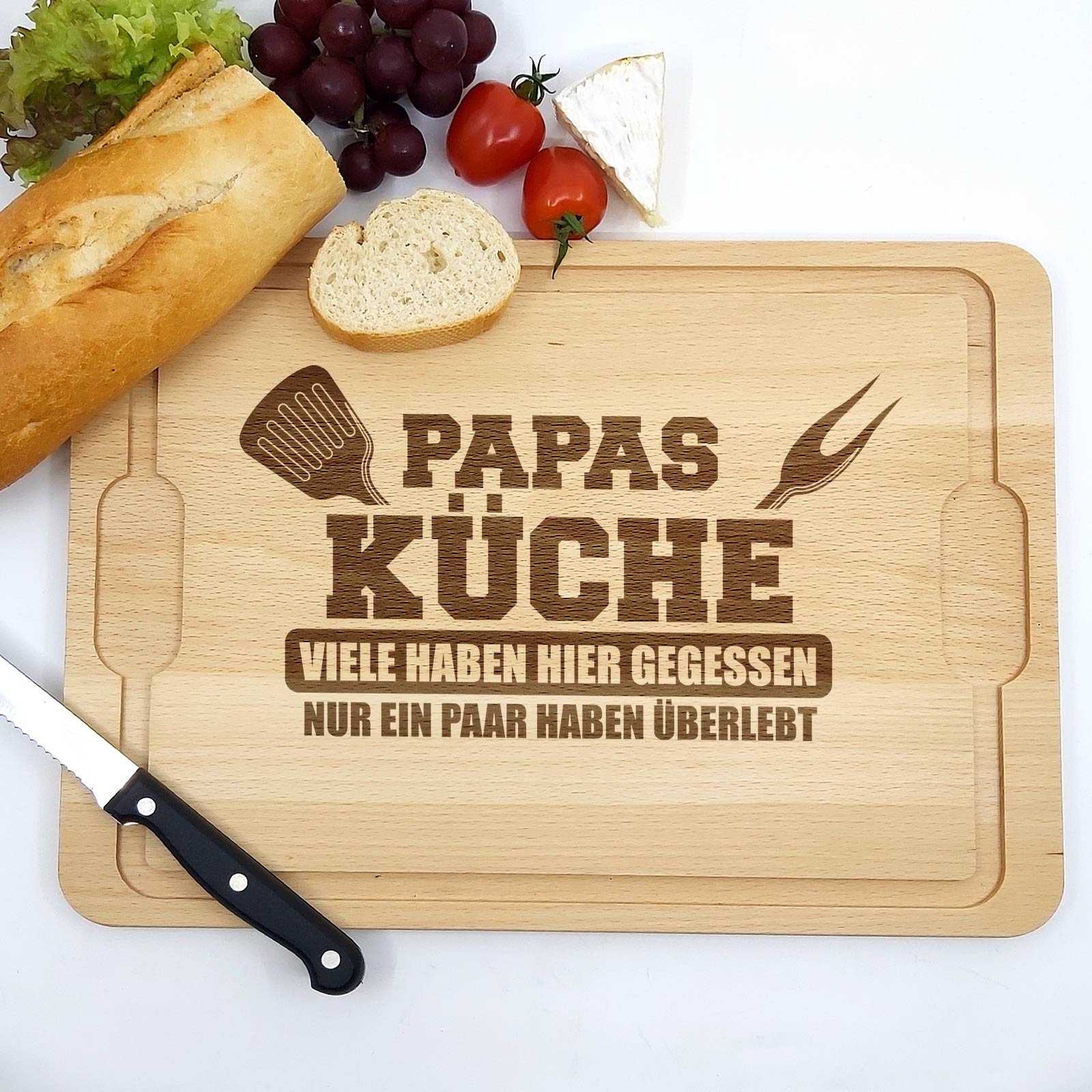 Papas Küche Schneidebrett - Für echte Küchenabenteuer mit Humor!