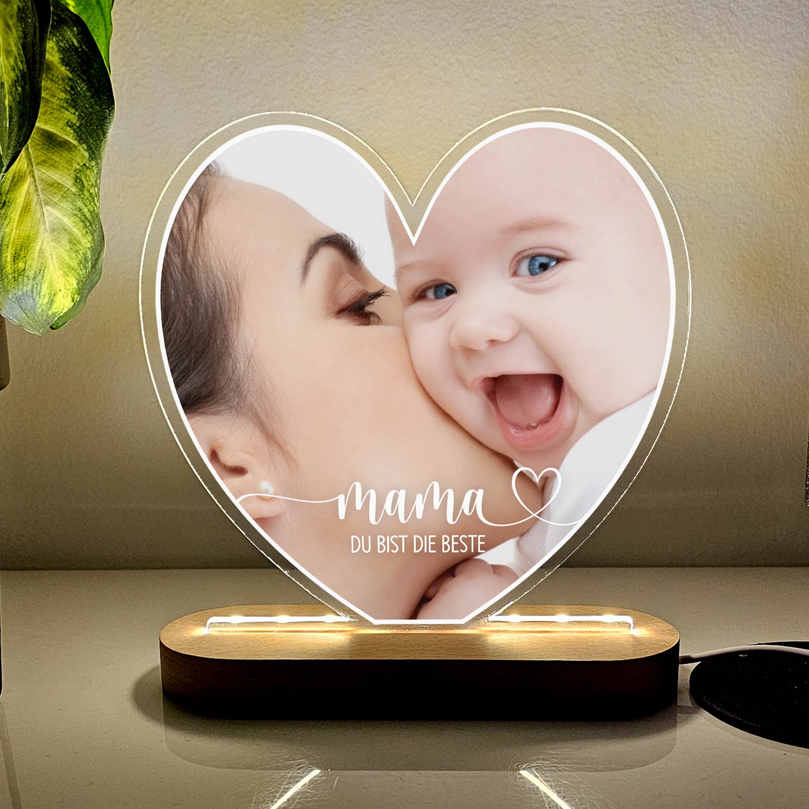 Mama, du bist die Beste! – LED-Lampe