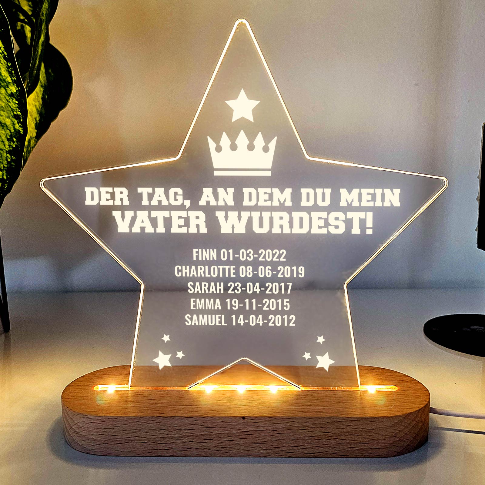 Der Tag, an dem du mein Papa wurdest - Led-lampe