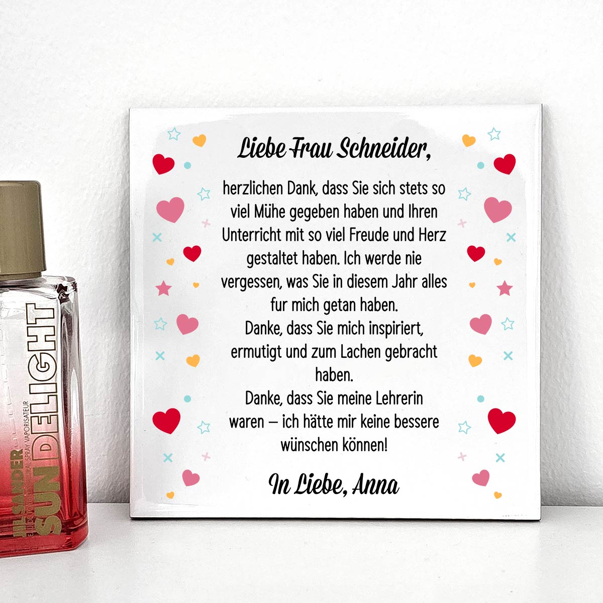 Herzlichen Dank – Geschenkidee für Lehrerinnen