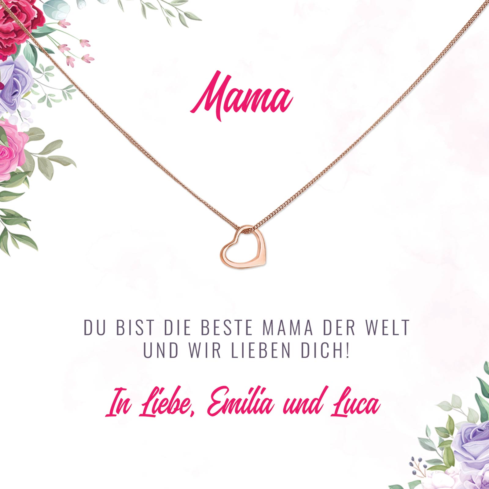 Du bist die beste Mama der Welt - Halskette