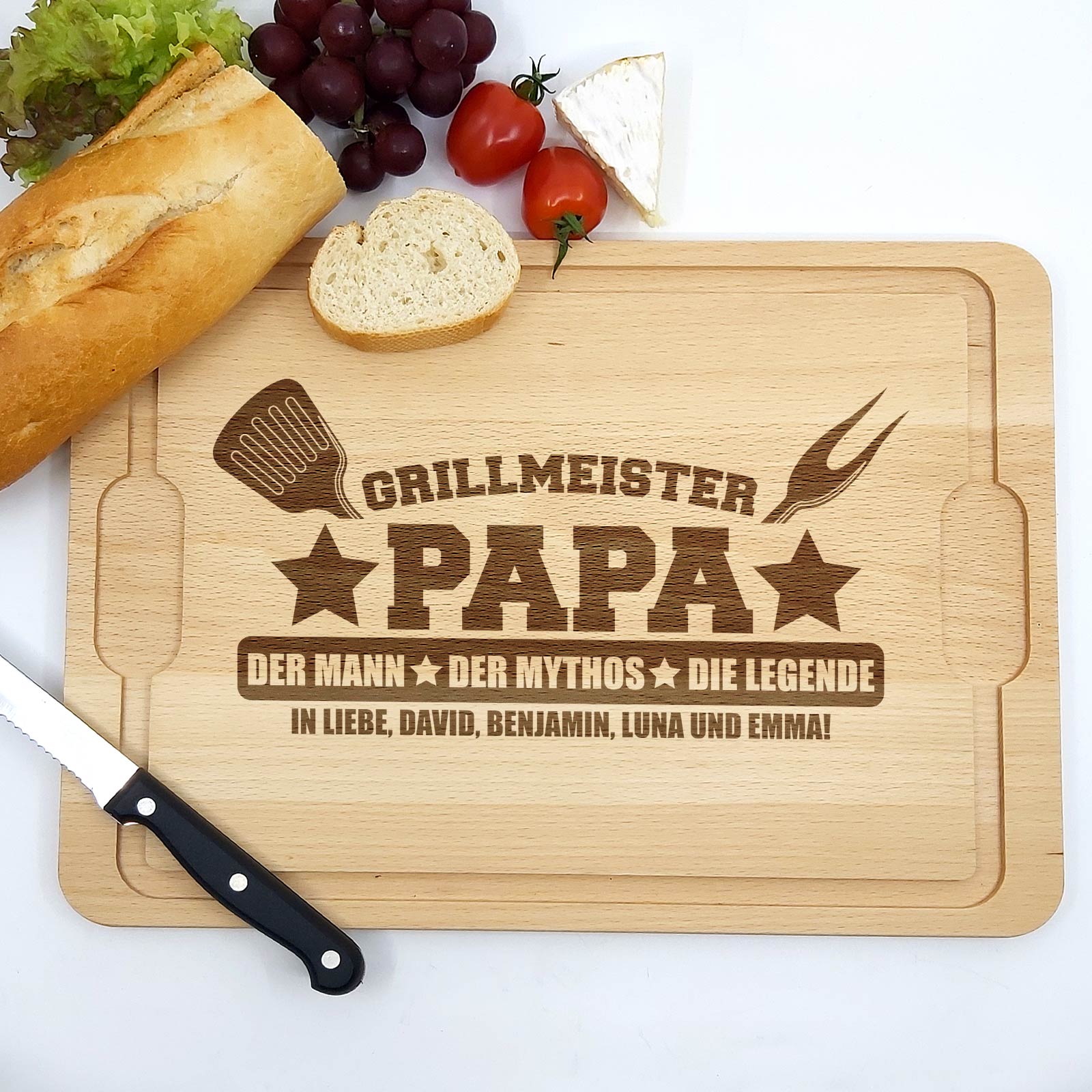 Grillmeister Papa Schneidebrett