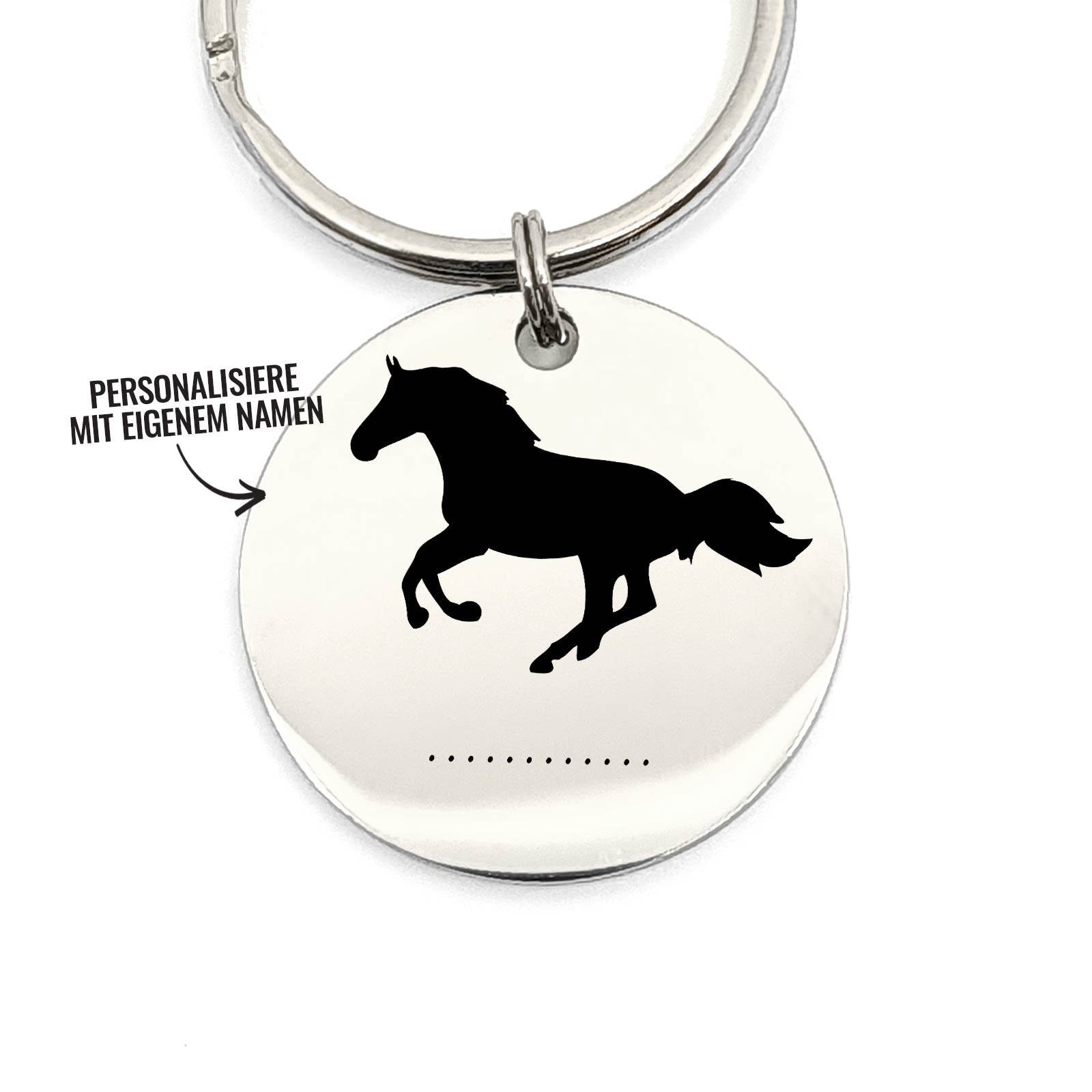 Name-mit-Pferd-Schlüsselanhänger