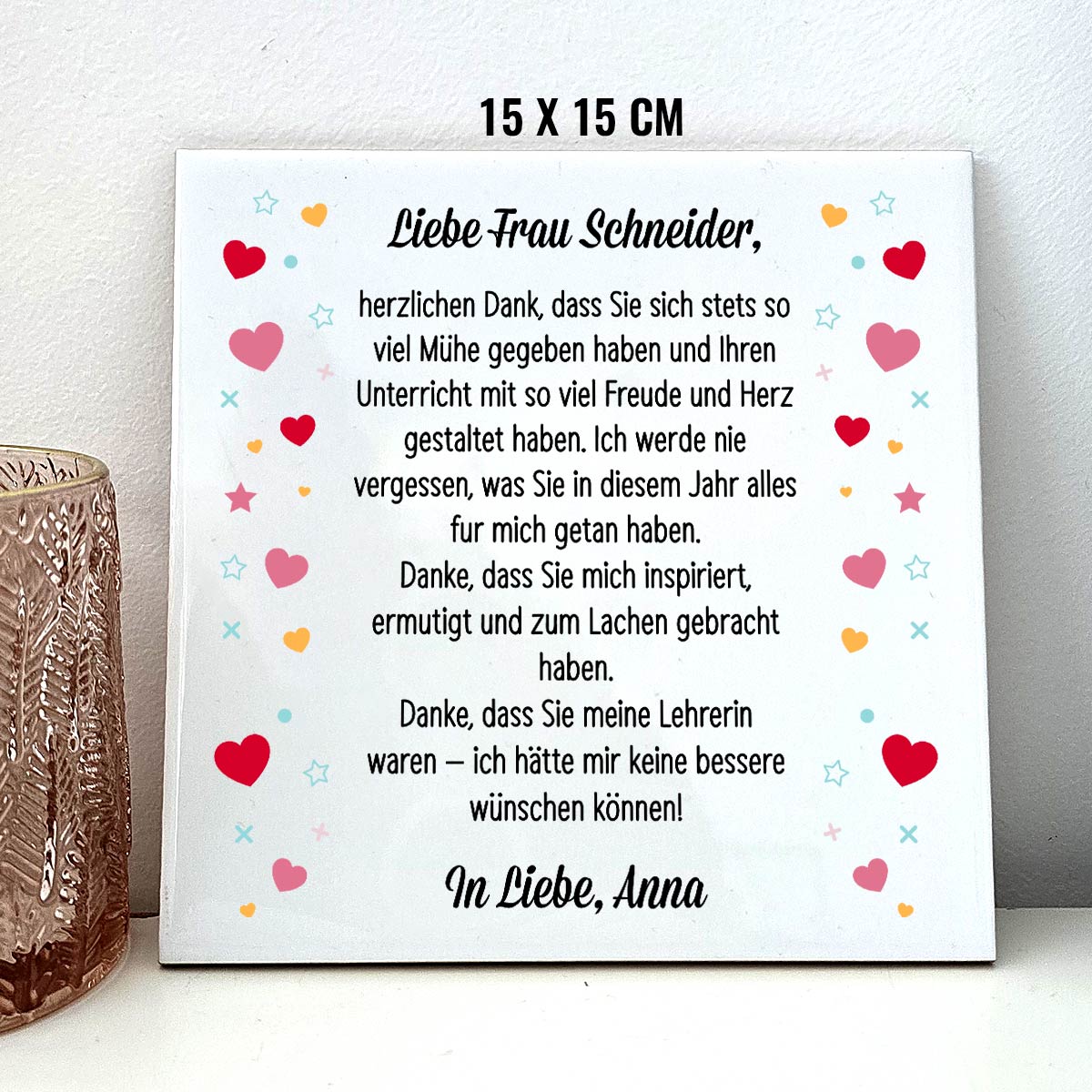 Herzlichen Dank – Geschenkidee für Lehrerinnen