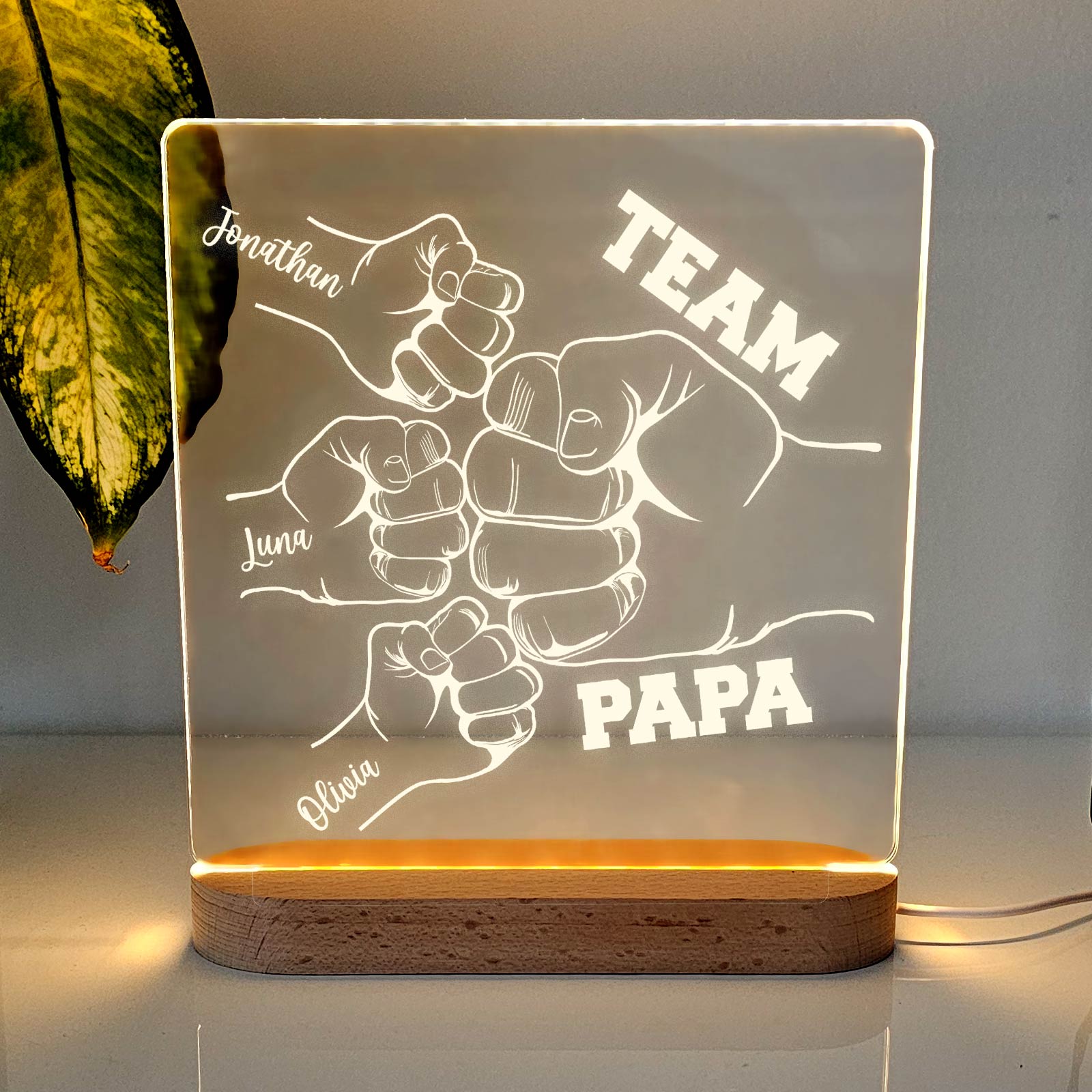 Fistbumps Team Papa – LED-Lampe
