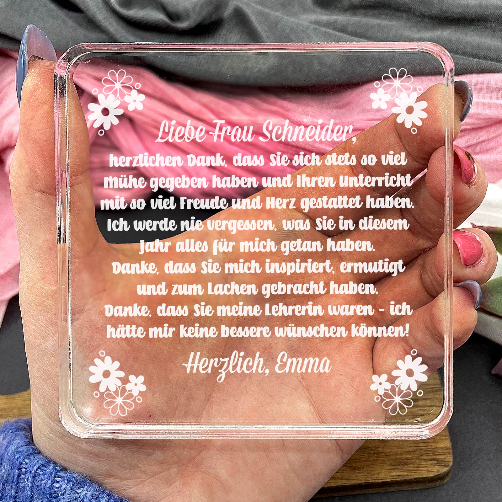 Danke, dass Sie meine Lehrerin waren – Geschenkidee zum Schuljahresende