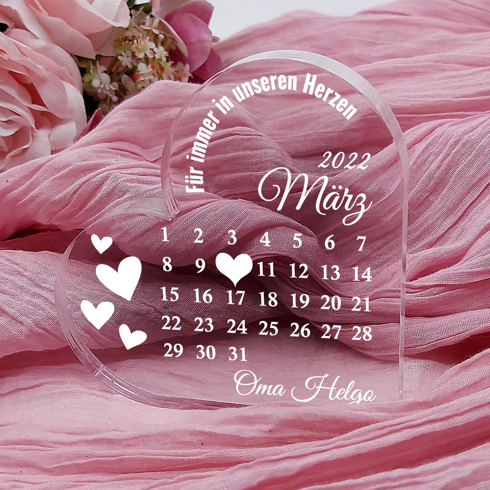 Bester Tag überhaupt - Herz aus Acrylglas