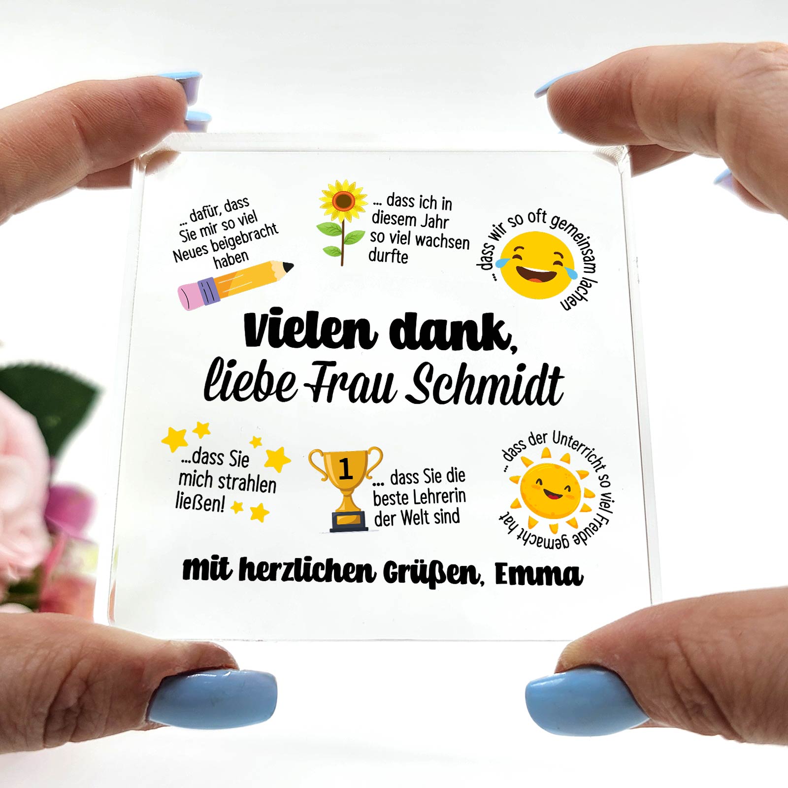 Vielen Dank für alles – Geschenkidee für Lehrerabschied