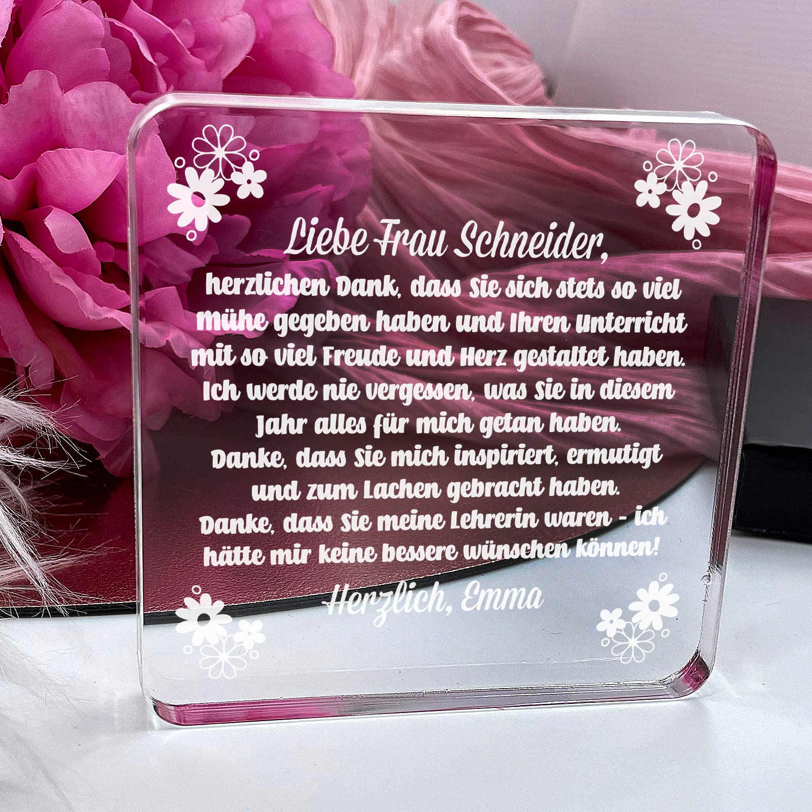 Danke, dass Sie meine Lehrerin waren – Geschenkidee zum Schuljahresende