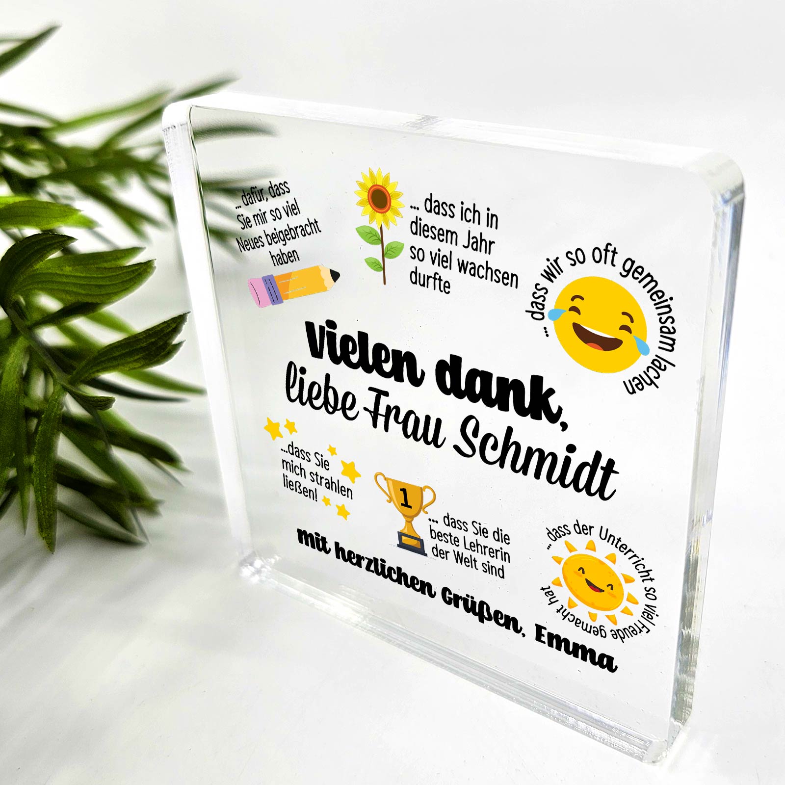 Vielen Dank für alles – Geschenkidee für Lehrerabschied