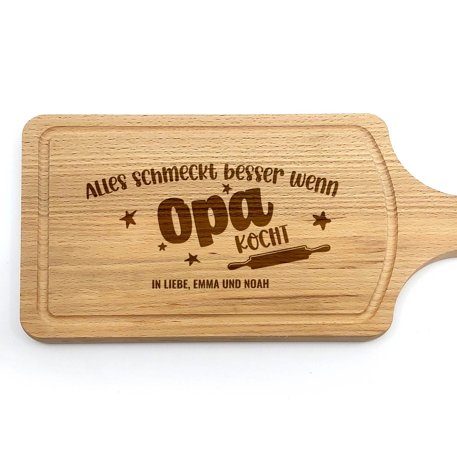 Alles schmeckt besser wenn ... Schneidebrett