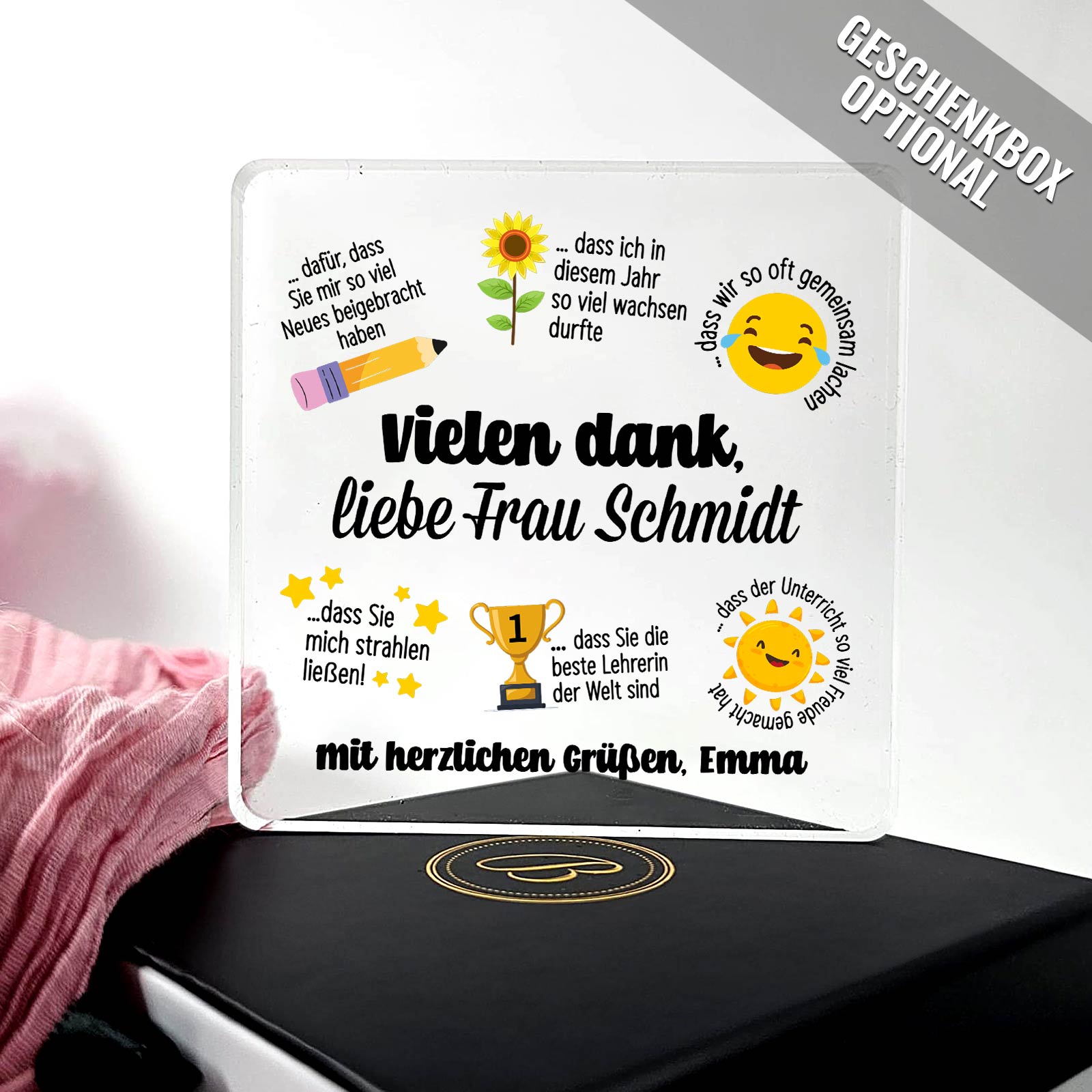 Vielen Dank für alles – Geschenkidee für Lehrerabschied