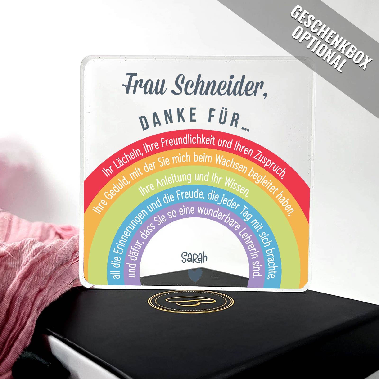 Danke für … - Plexiglas-Plakette