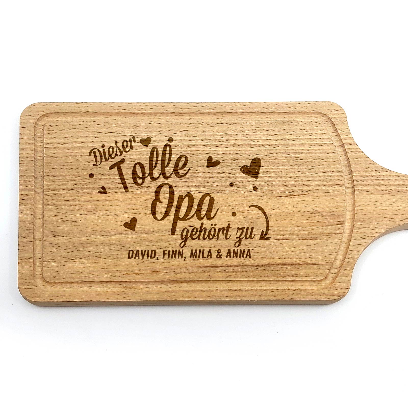 Schneidebrett „Dieser tolle Papa / Opa gehört zu …“