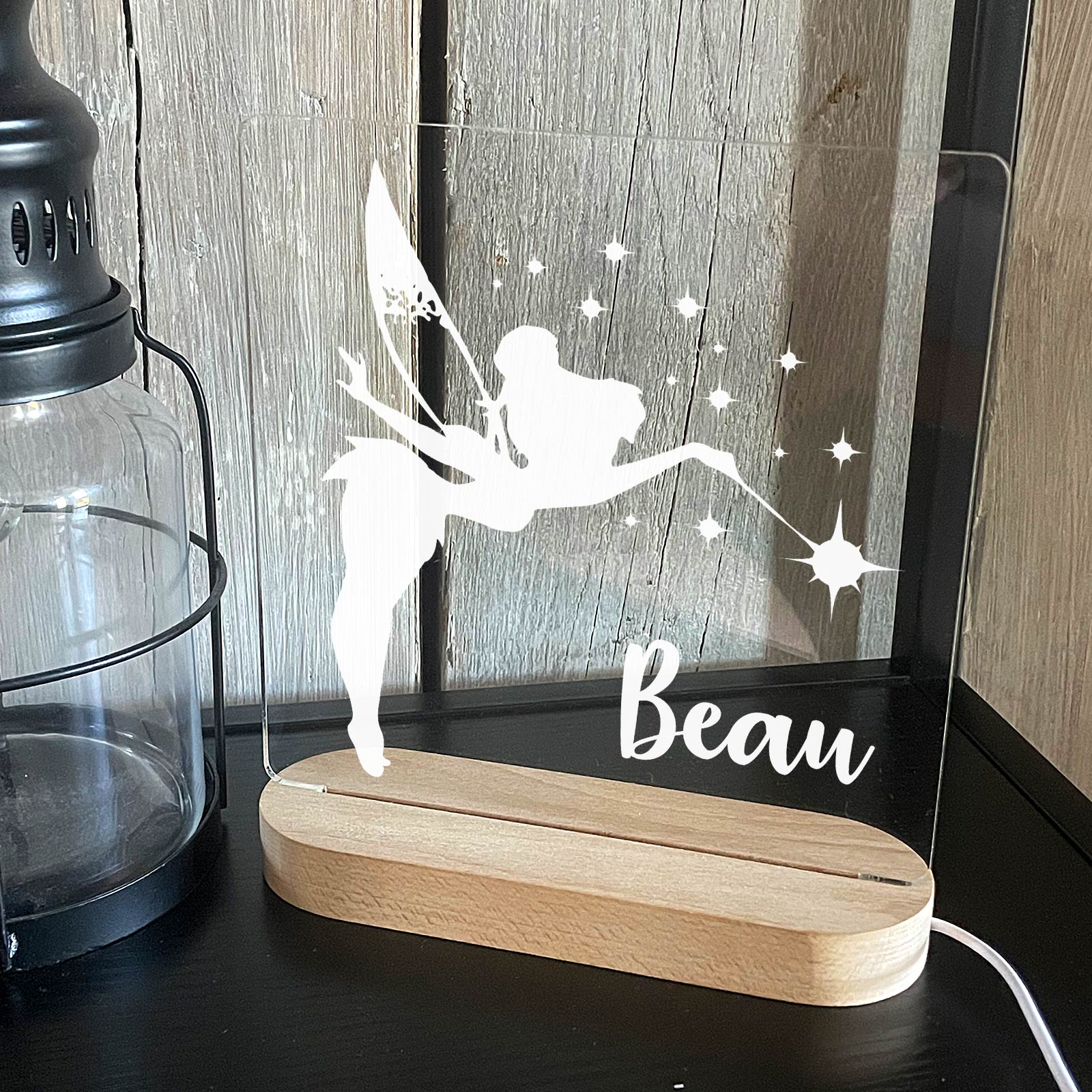 Personalisierte Nachtlampe mit Nachtelfe