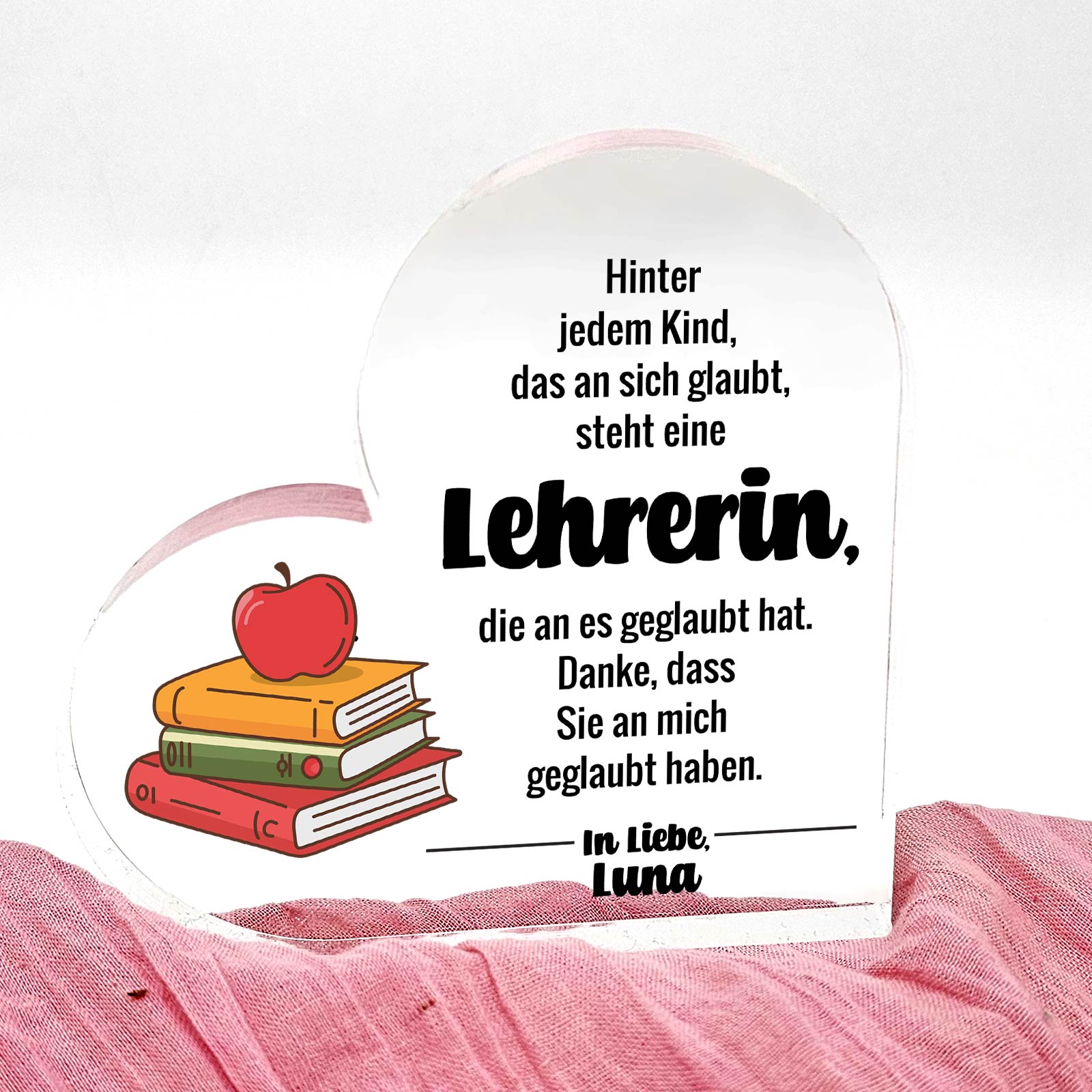 Hinter jedem Kind – Herz Geschenk für Erzieherinnen