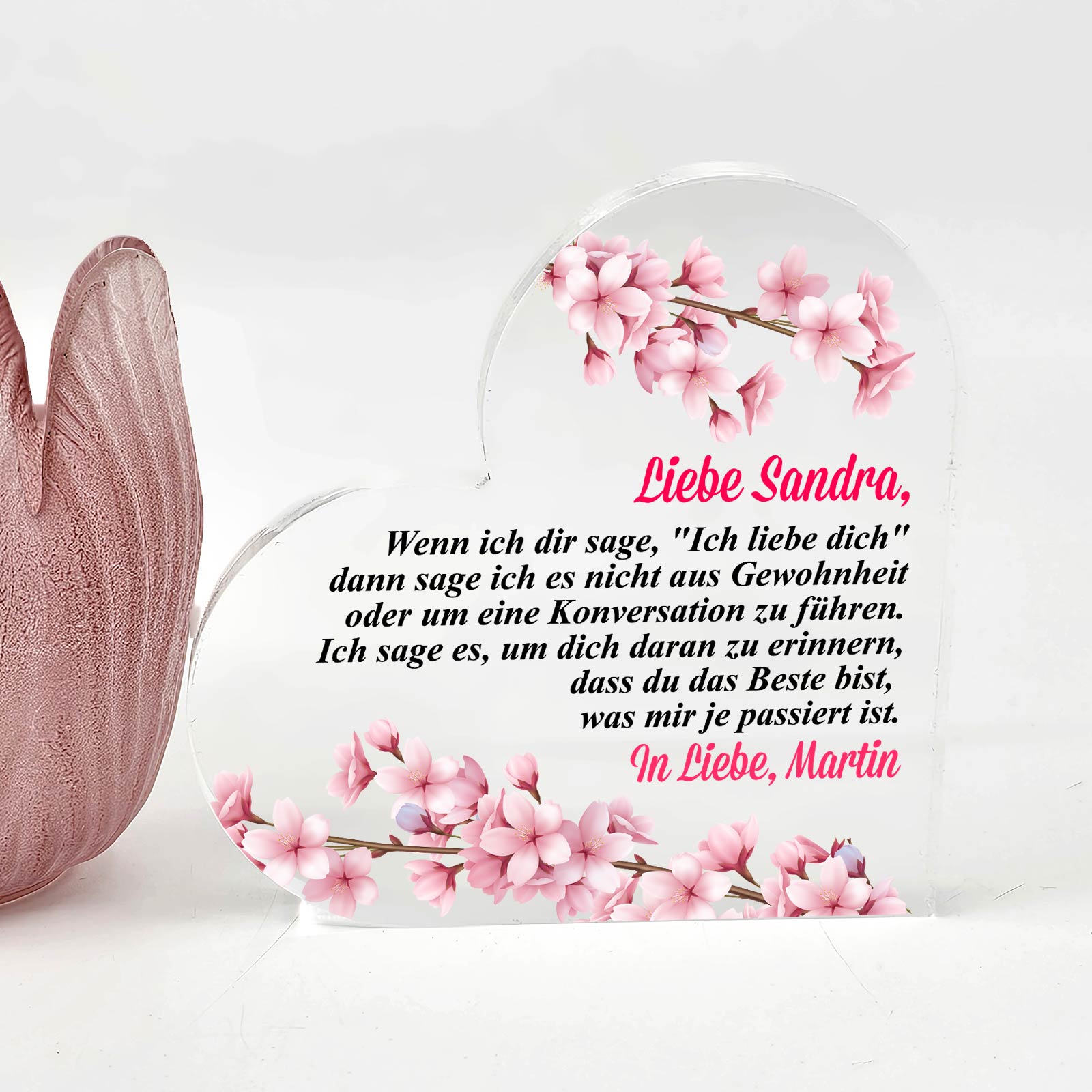 Ich liebe dich - Plexiglasherz