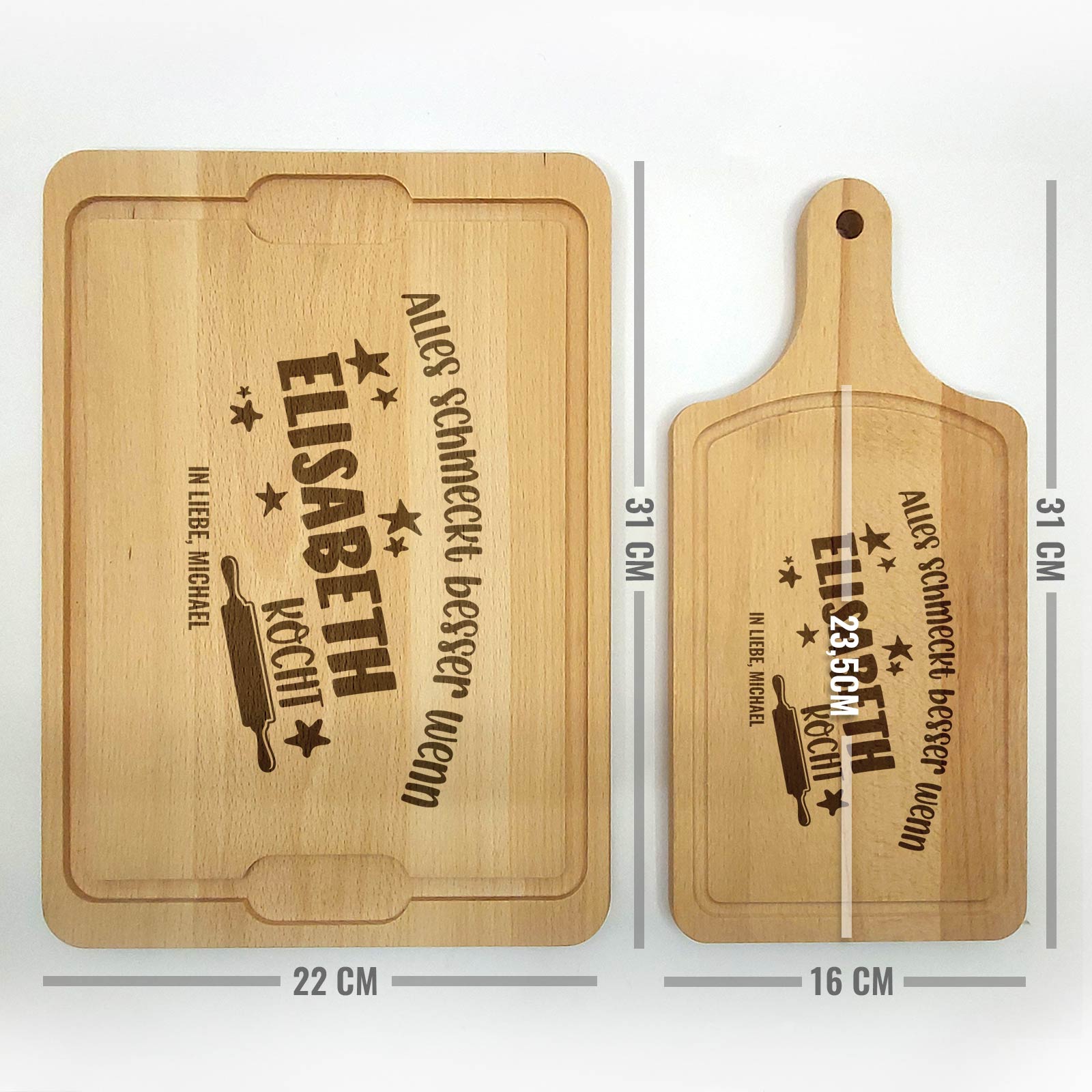 Wenn ... kocht Schneidebrett