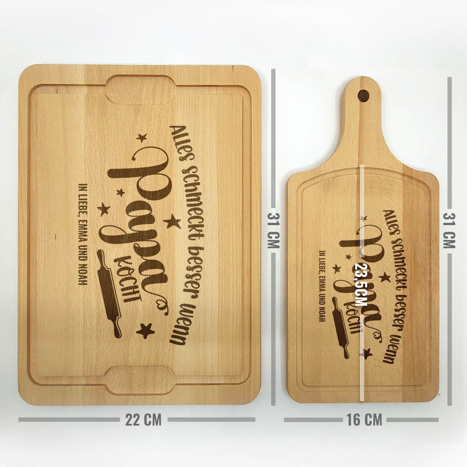 Alles schmeckt besser wenn ... Schneidebrett