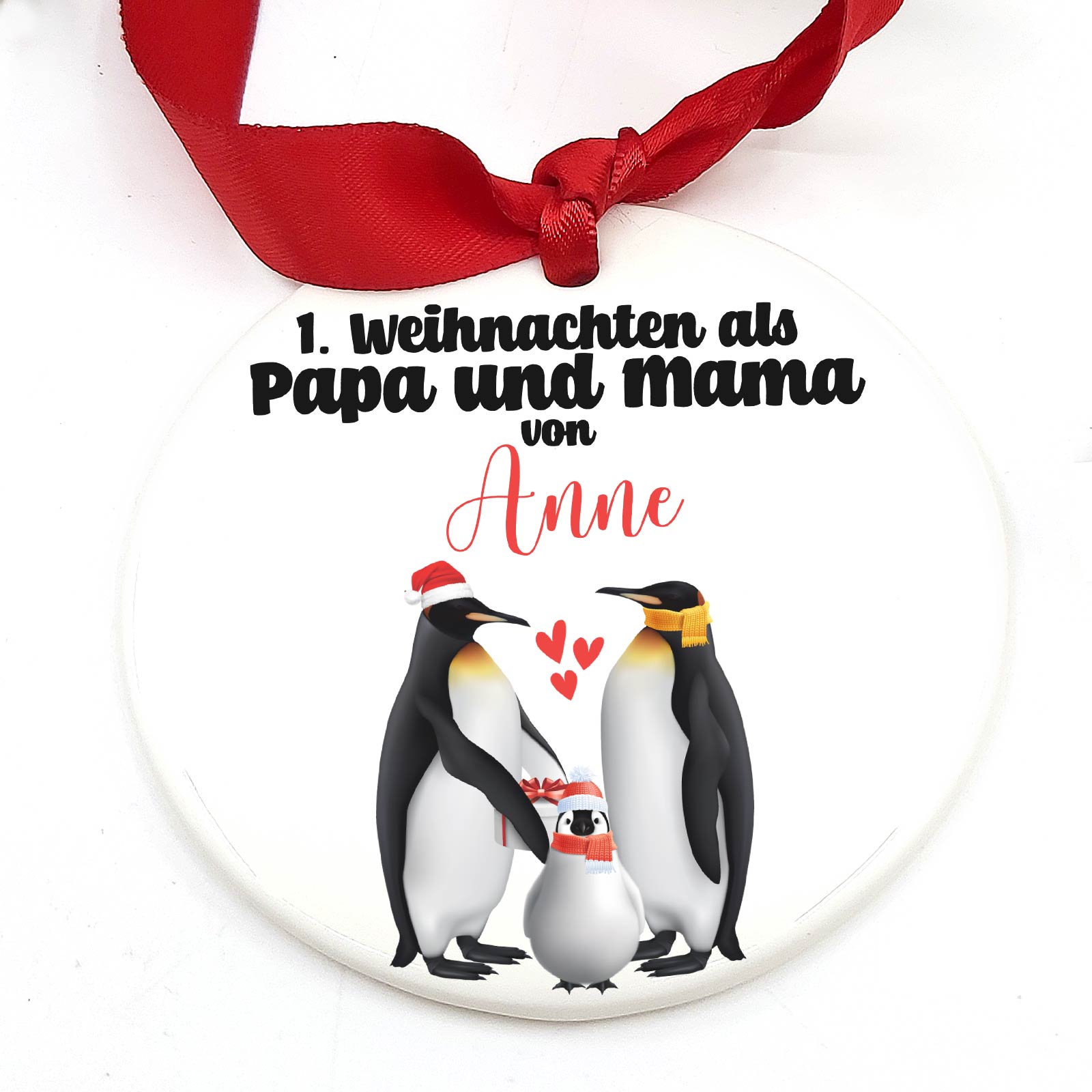 1. Weihnachten als Mama und Papa - Weihnachtsdeko aus Keramik