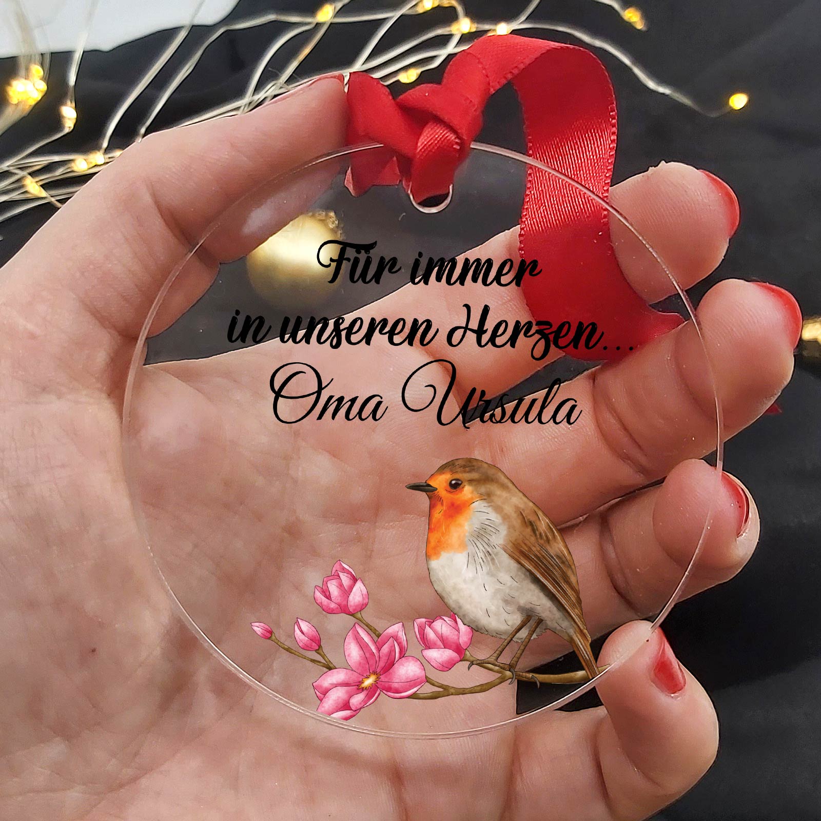 Für immer in unseren Herzen - gedenk-Weihnachtsdeko