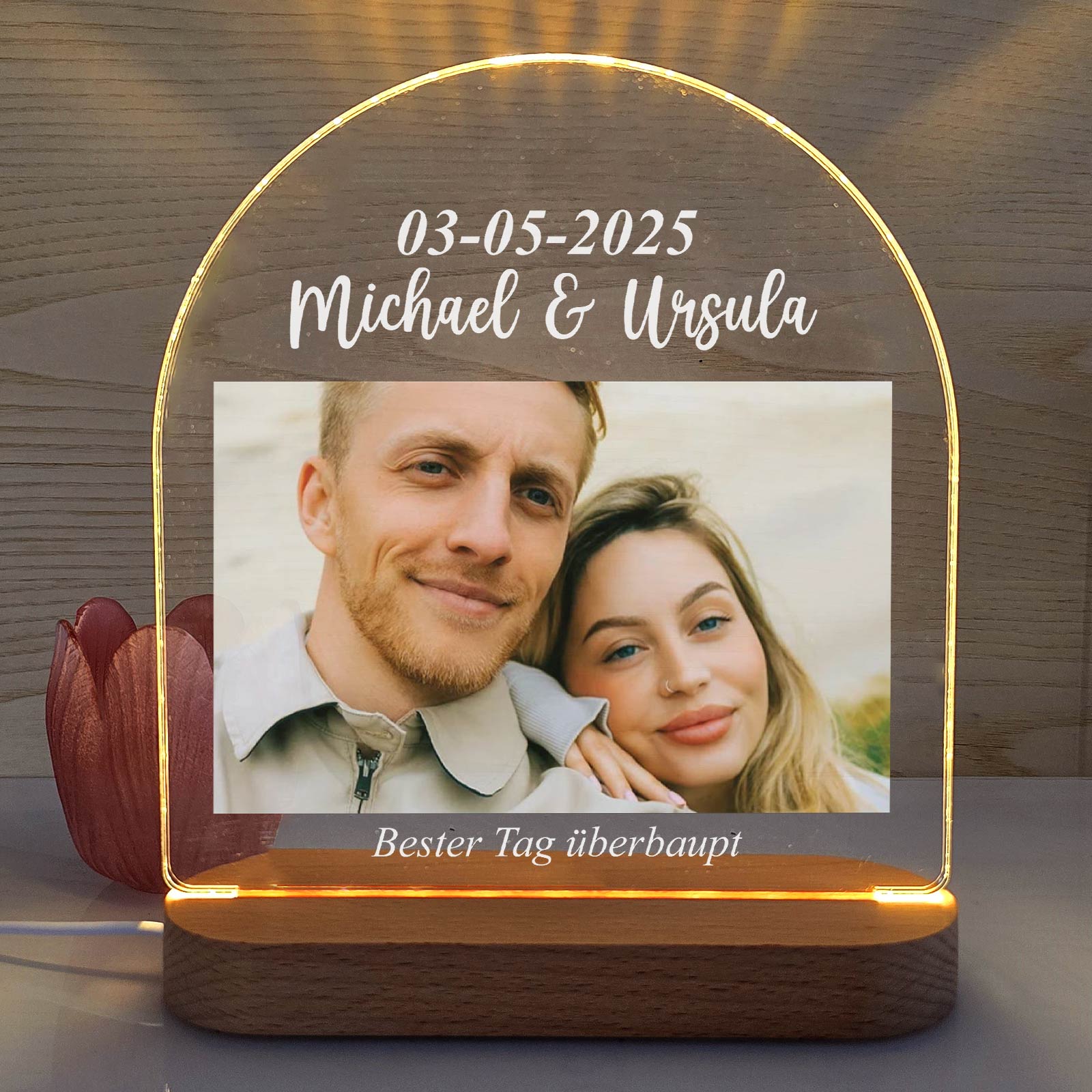 Personalisiertes Foto-Nachtlicht – das perfekte Valentinstagsgeschenk