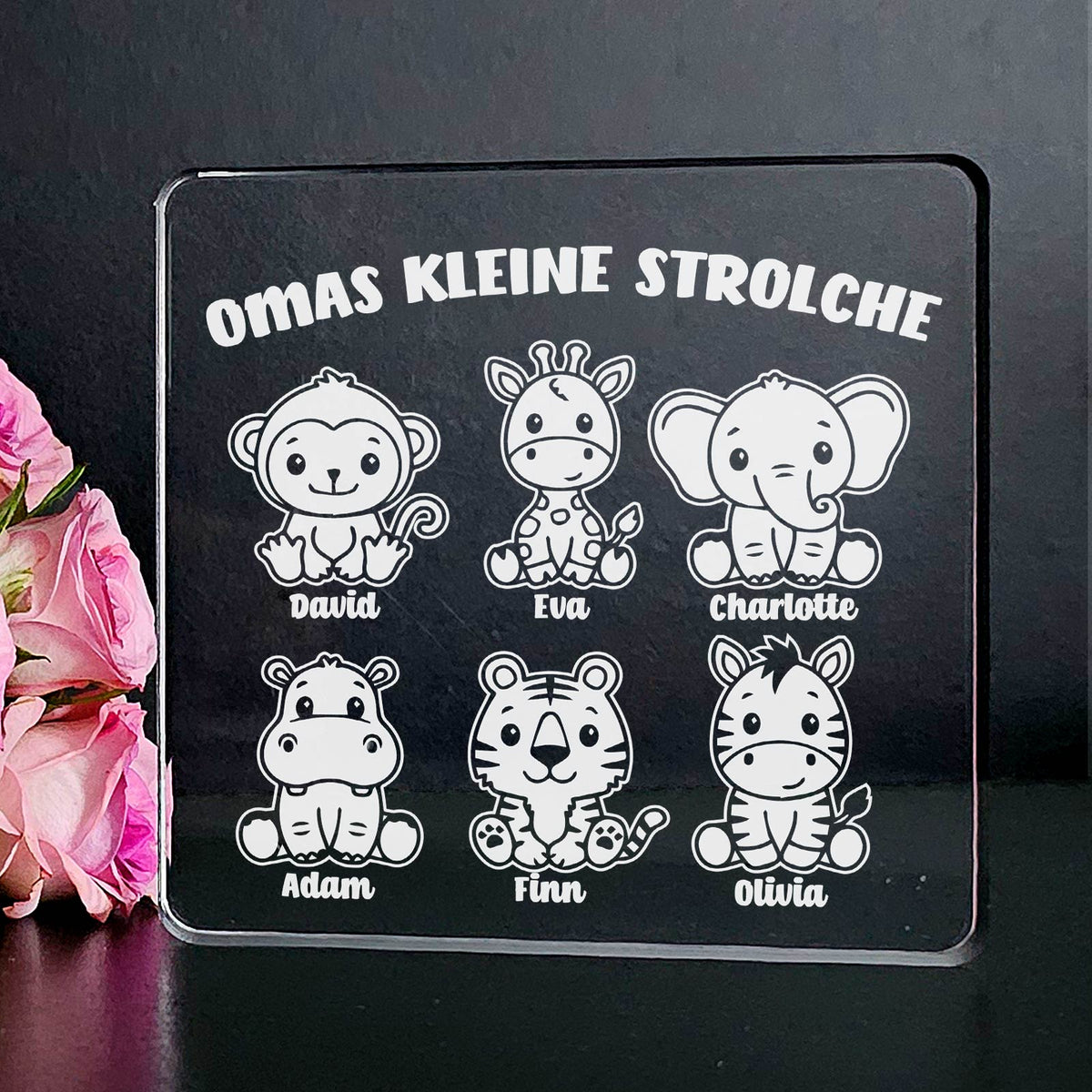 Kleine Strolche auf Plexiglas