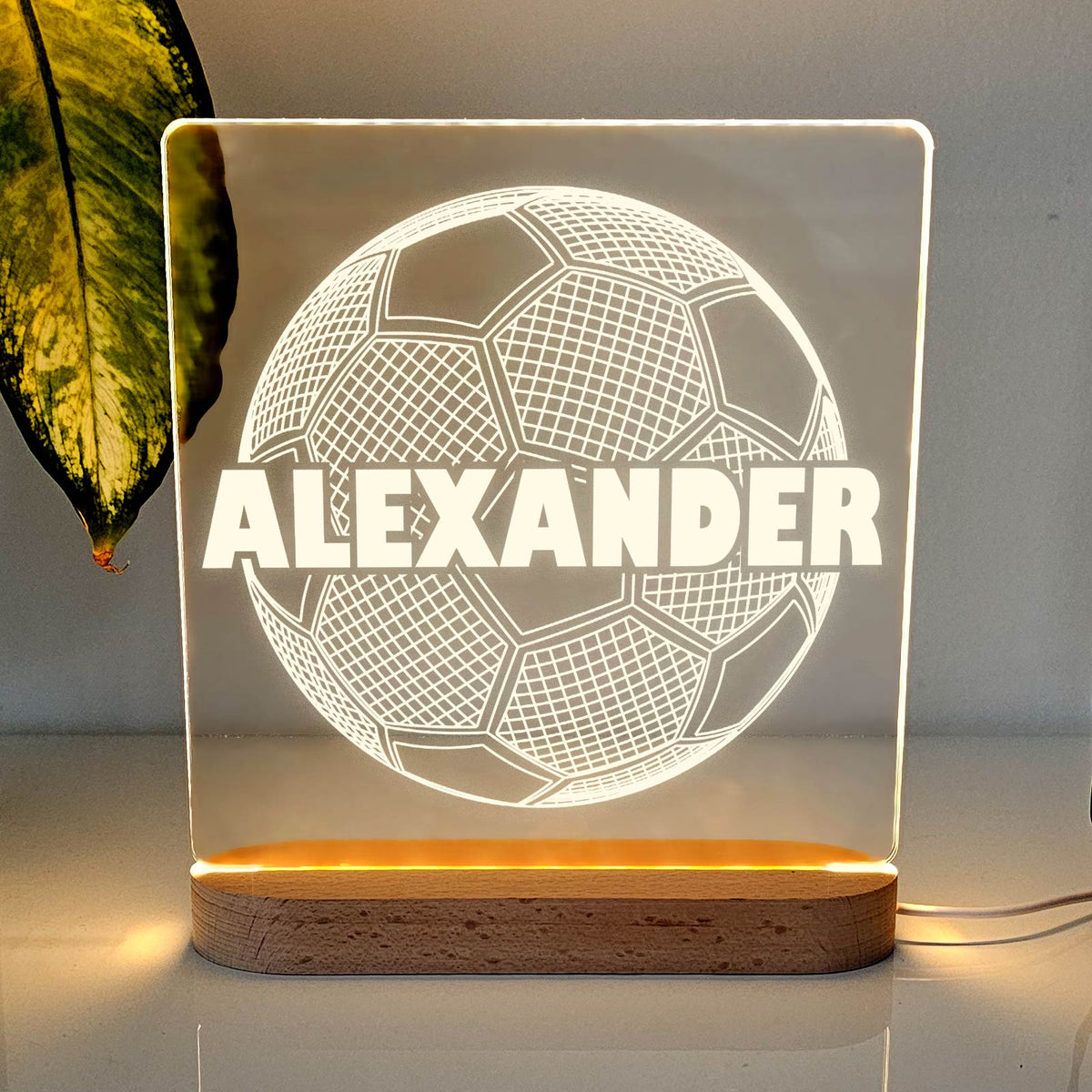 3d fußball lampe