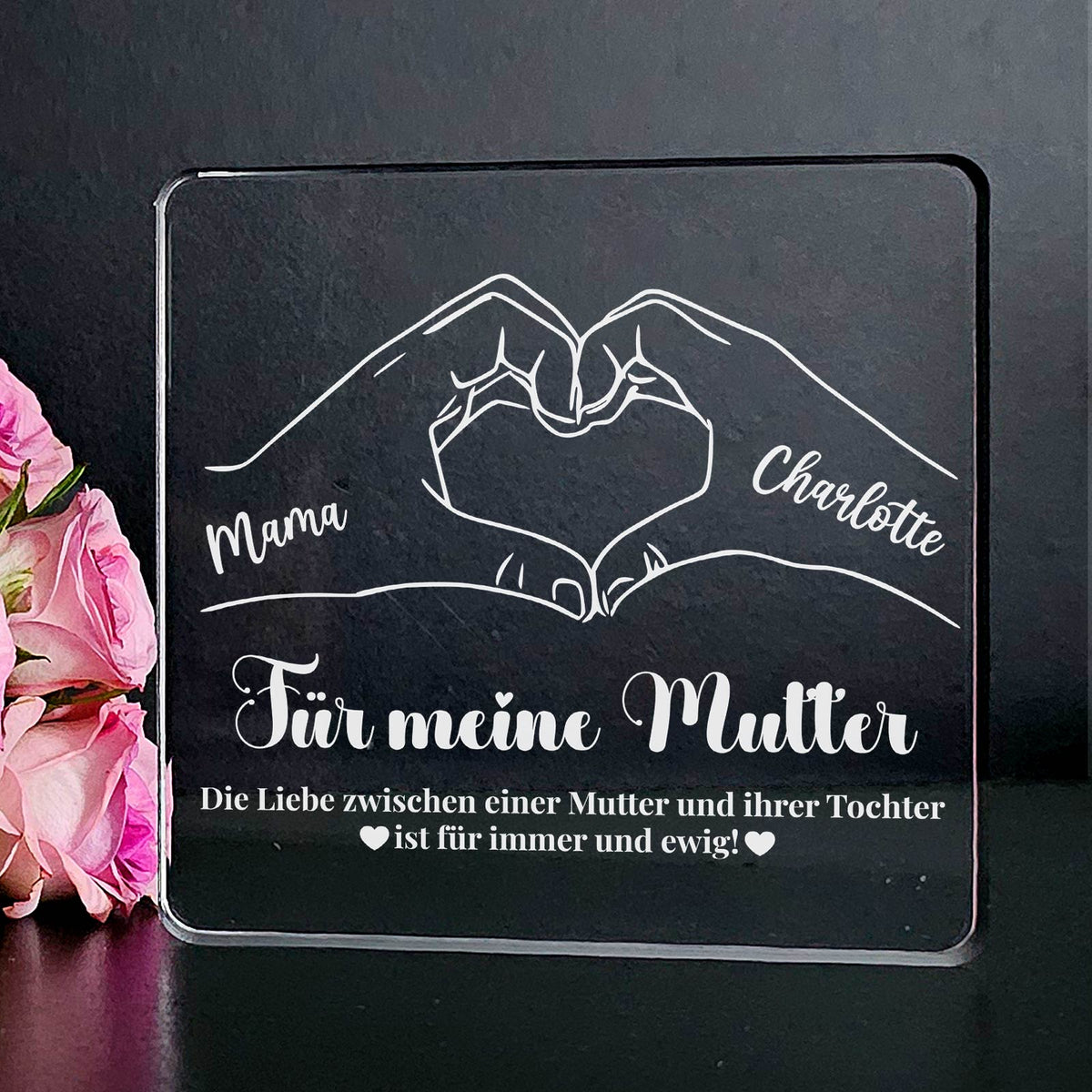 Mutter und Tochter – Plexiglasplakette