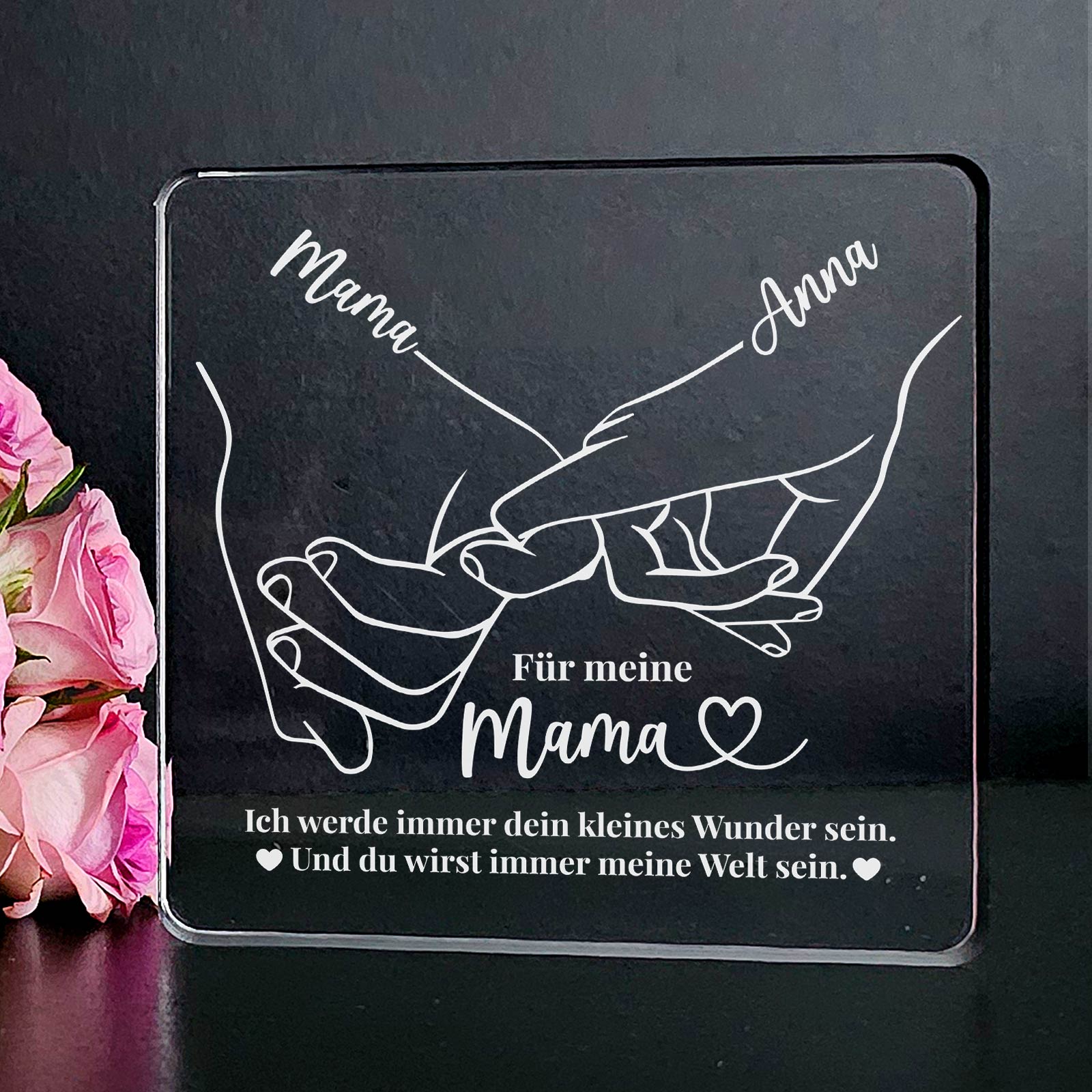 Für immer dein kleines Wunder – Plexiglasplakette