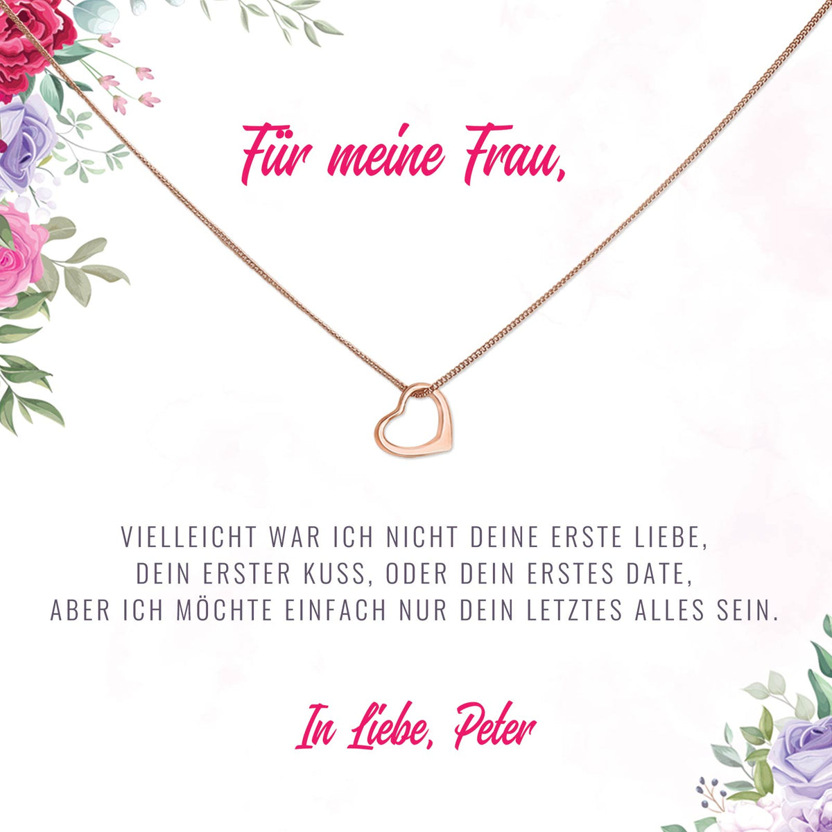 Nicht deine erste Liebe – Herz-Halskette