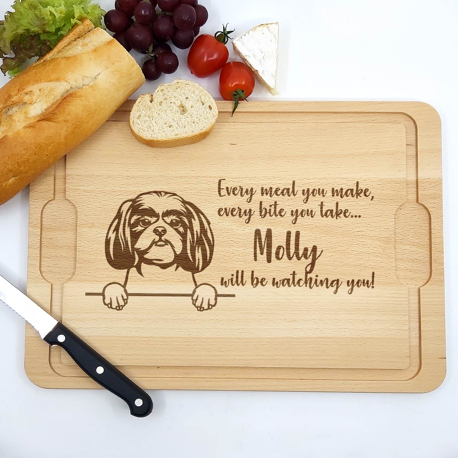 Will be Watching You – Hunde – Schneidebrett