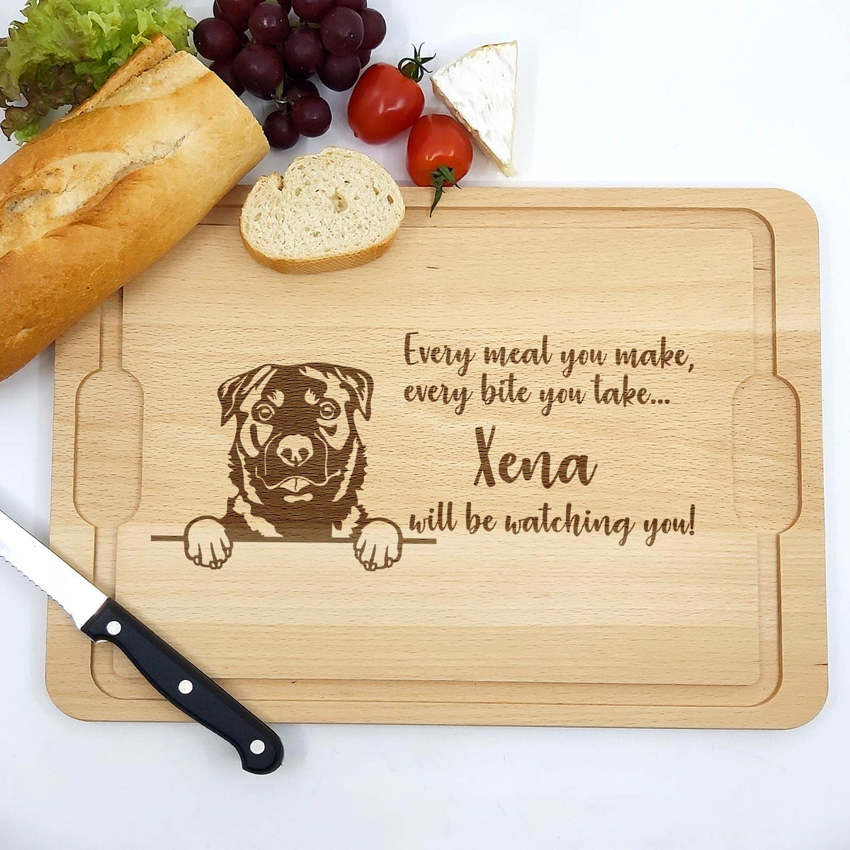 Will be Watching You – Hunde – Schneidebrett