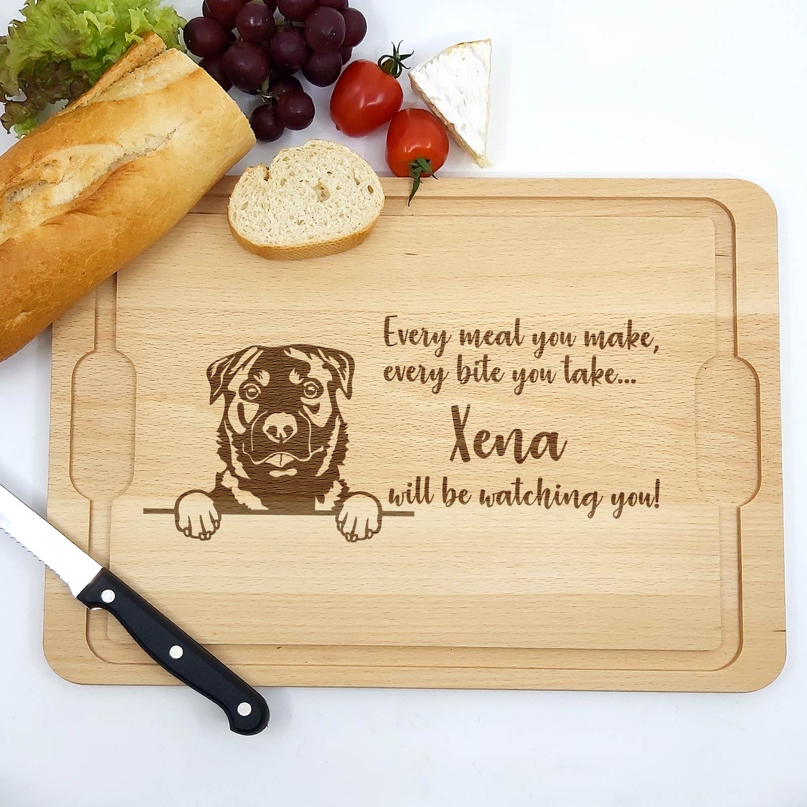 Will be Watching You – Hunde – Schneidebrett