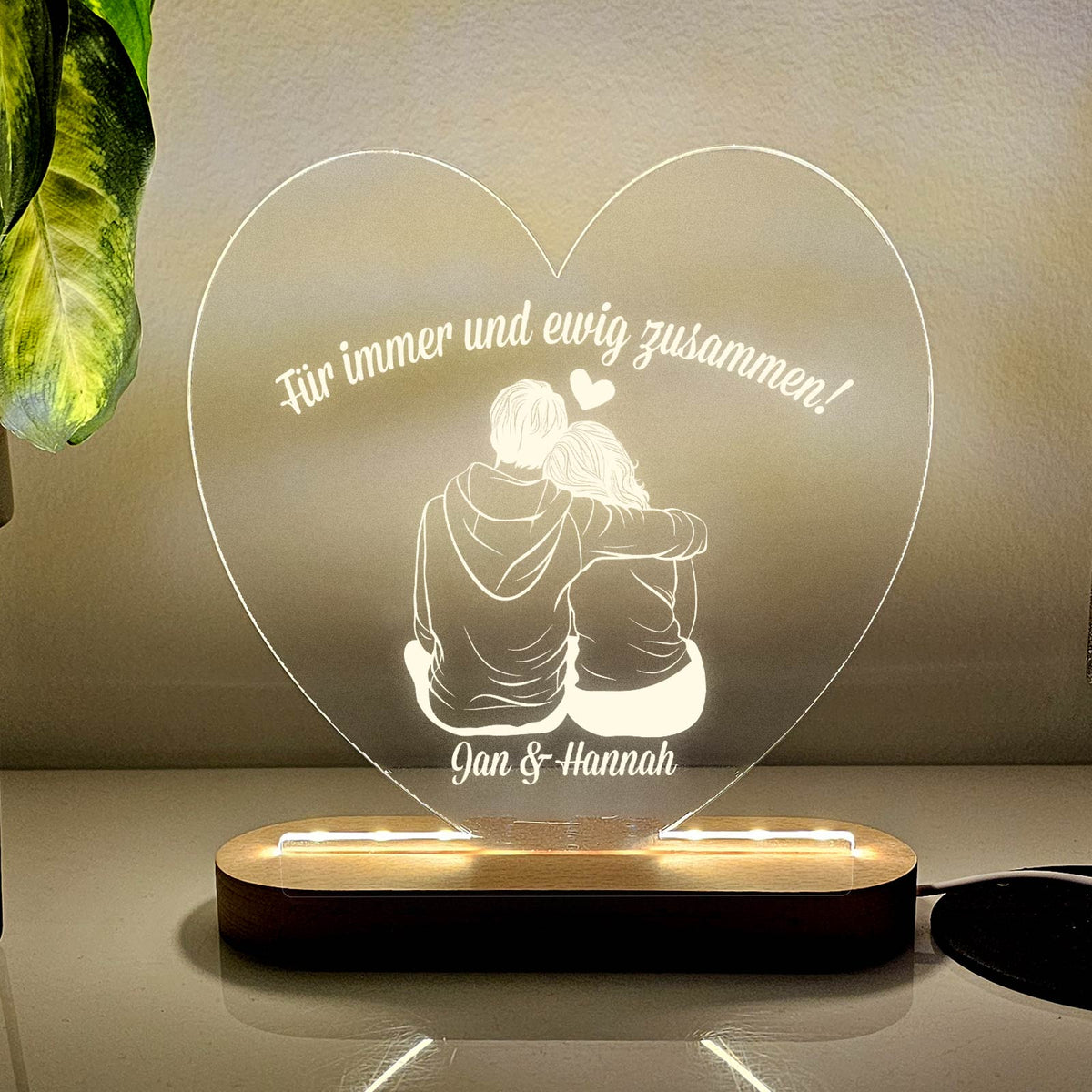 Liebespaar – Herz-LED-Lampe