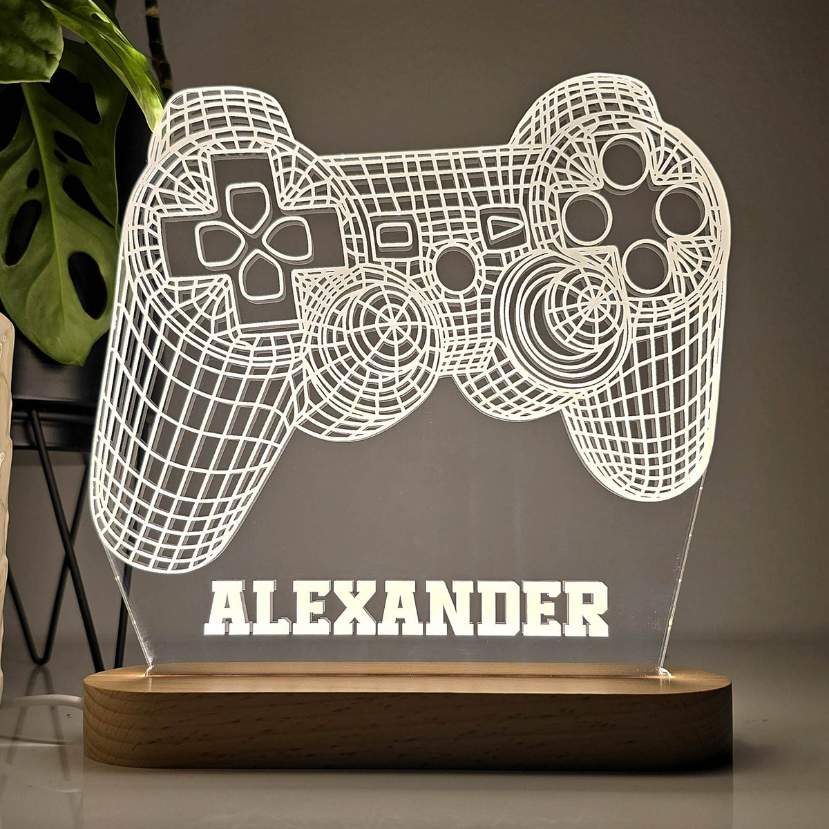 3D-Lampe mit Gamecontroller