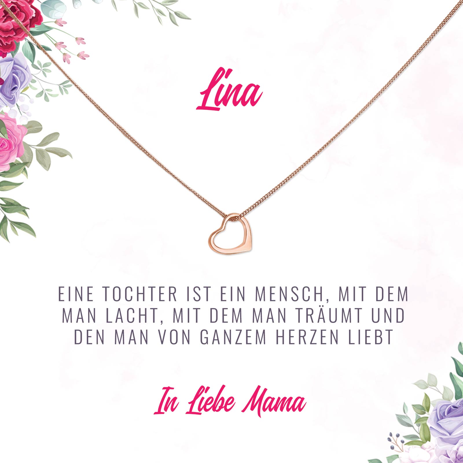 Eine Tochter - Halskette