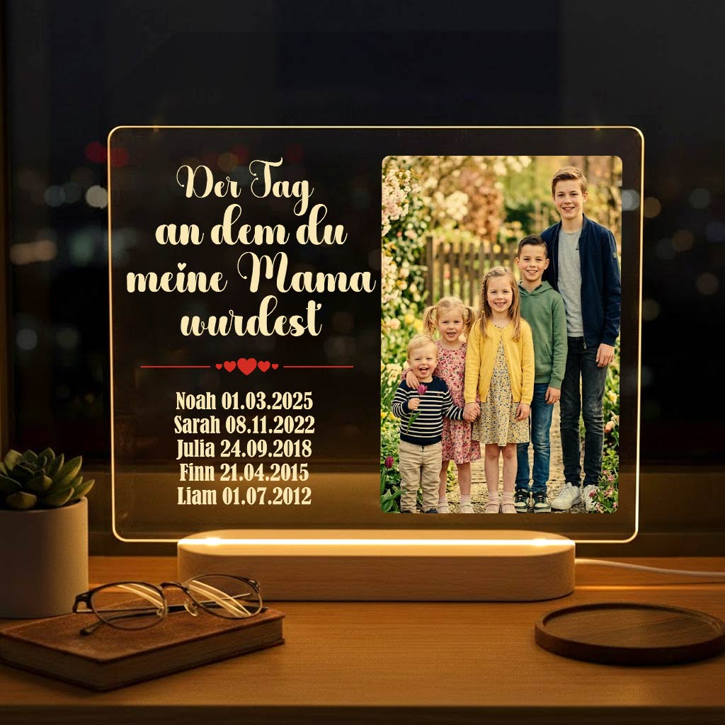 Der Tag, an dem du meine Mama wurdest – Fotolampe