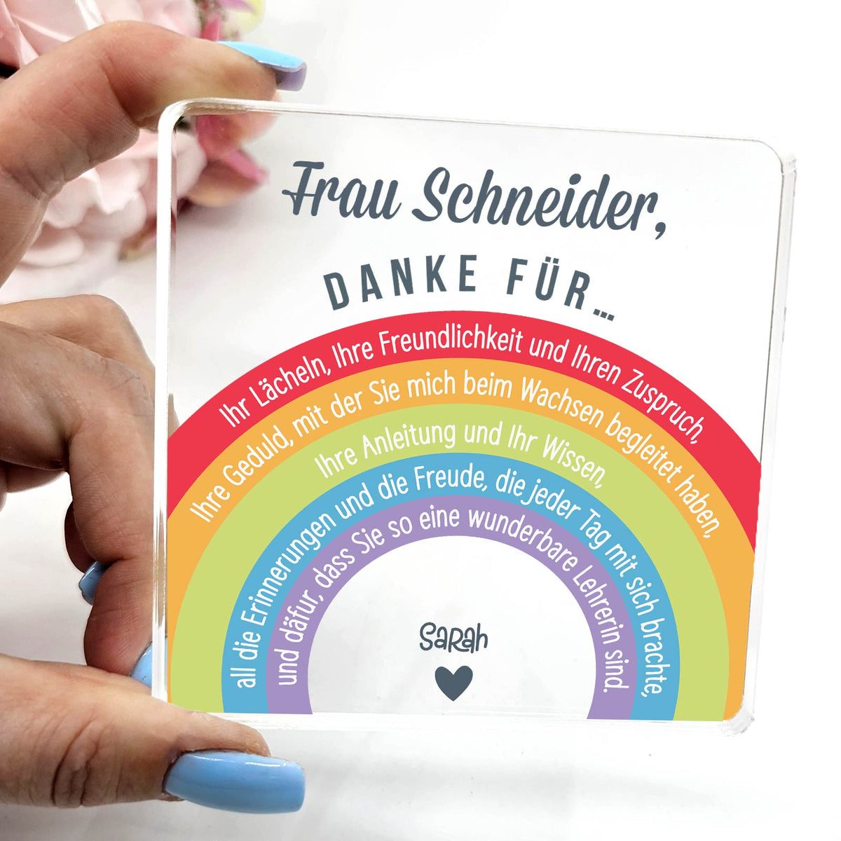 Danke für … - Plexiglas-Plakette